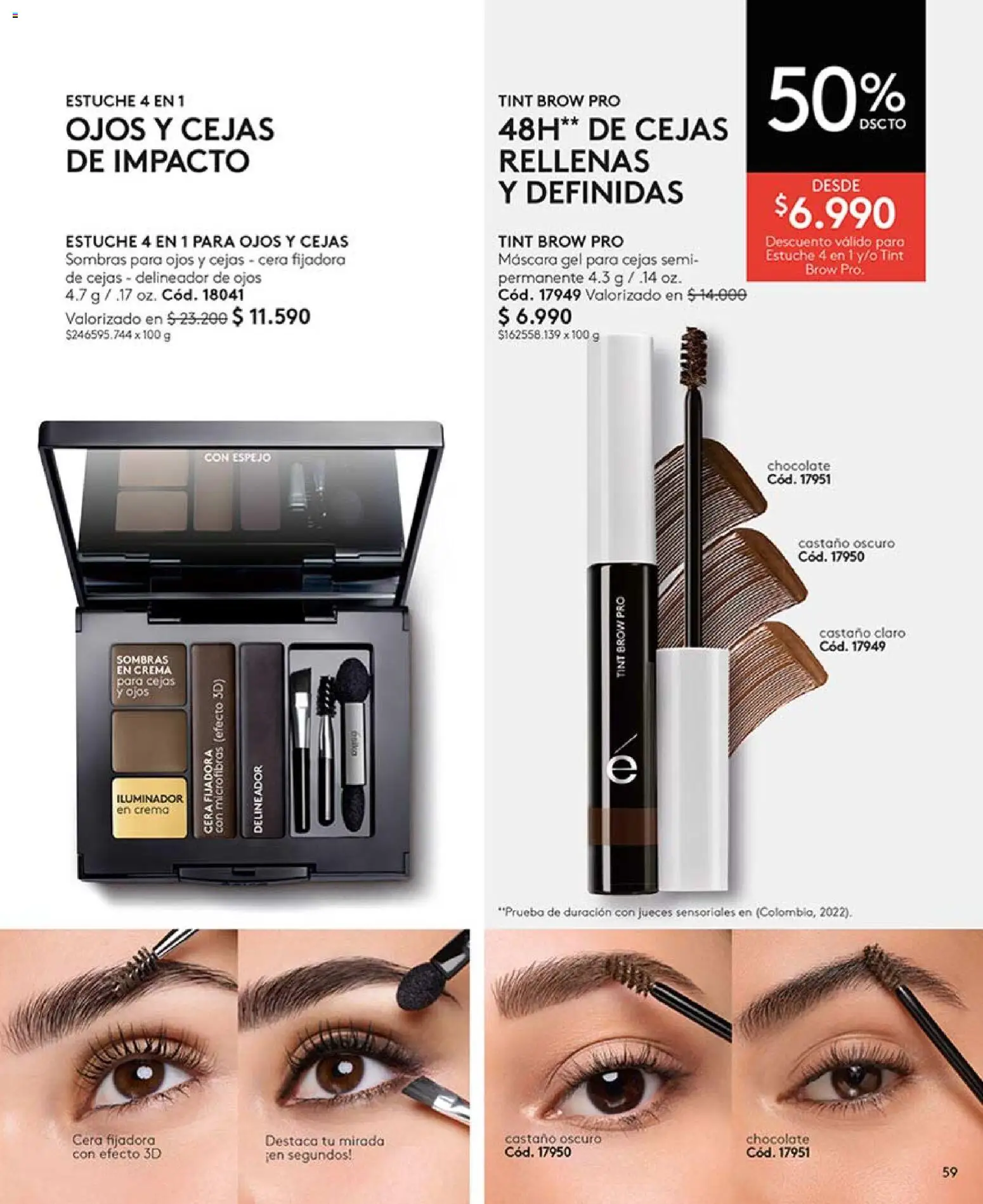 Catálogo Ésika Campaña 6 │ válido desde el 01.04.2026 | Página: 59 | Productos: Estuche, Espejo, Delineador, Chocolate