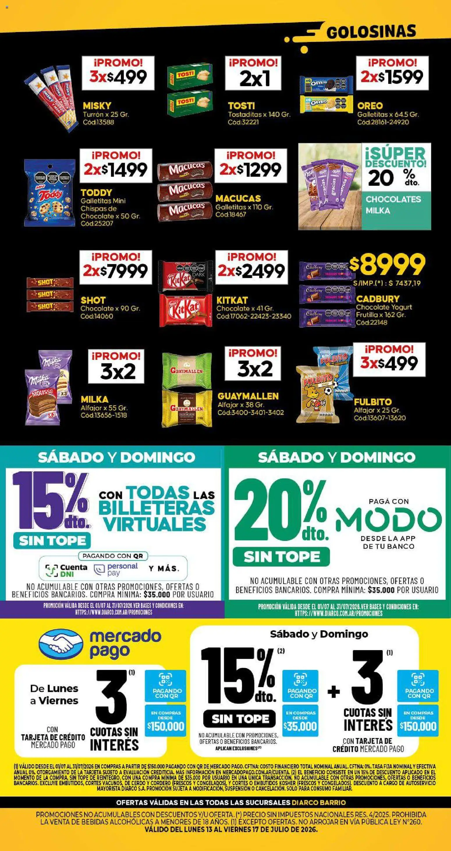 Diarco ESPECIAL LOCURA DE PRECIOS │ válido desde el 13/07/2026 | Página: 2