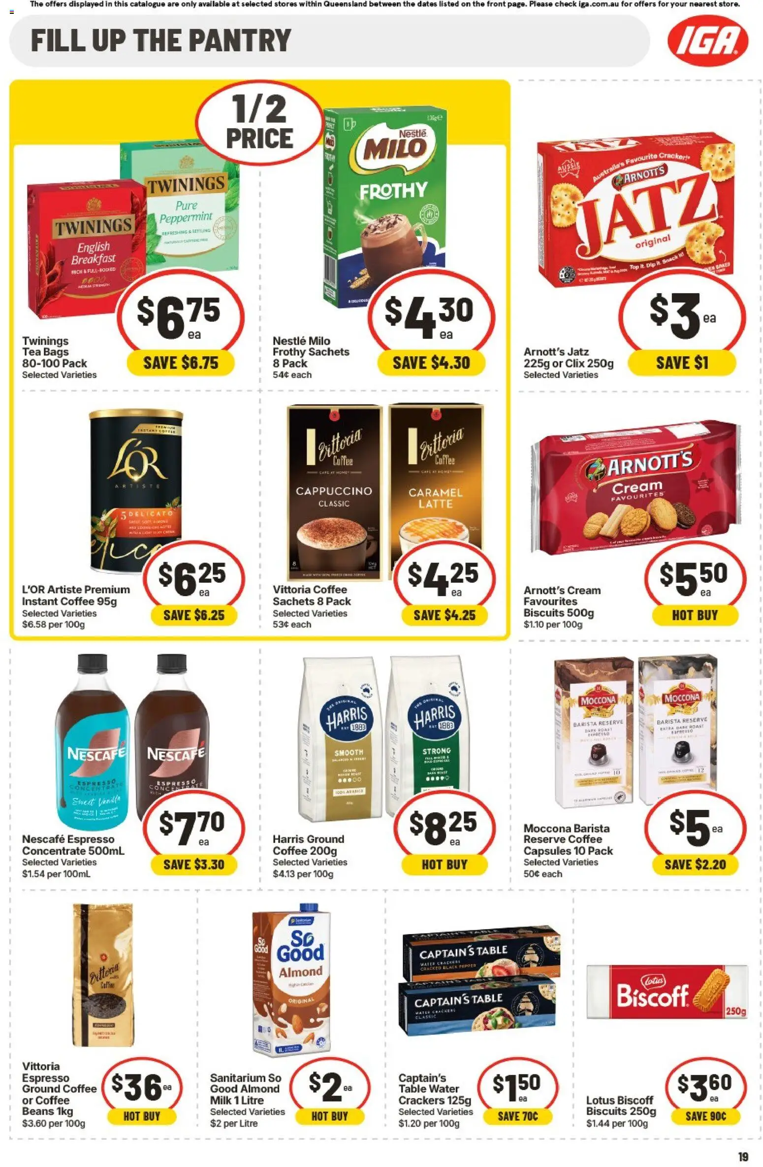 IGA catalogue - valid from 15.04.2026 | Page: 18 | Products: Crackers, Chocolate, Cream, Fruits