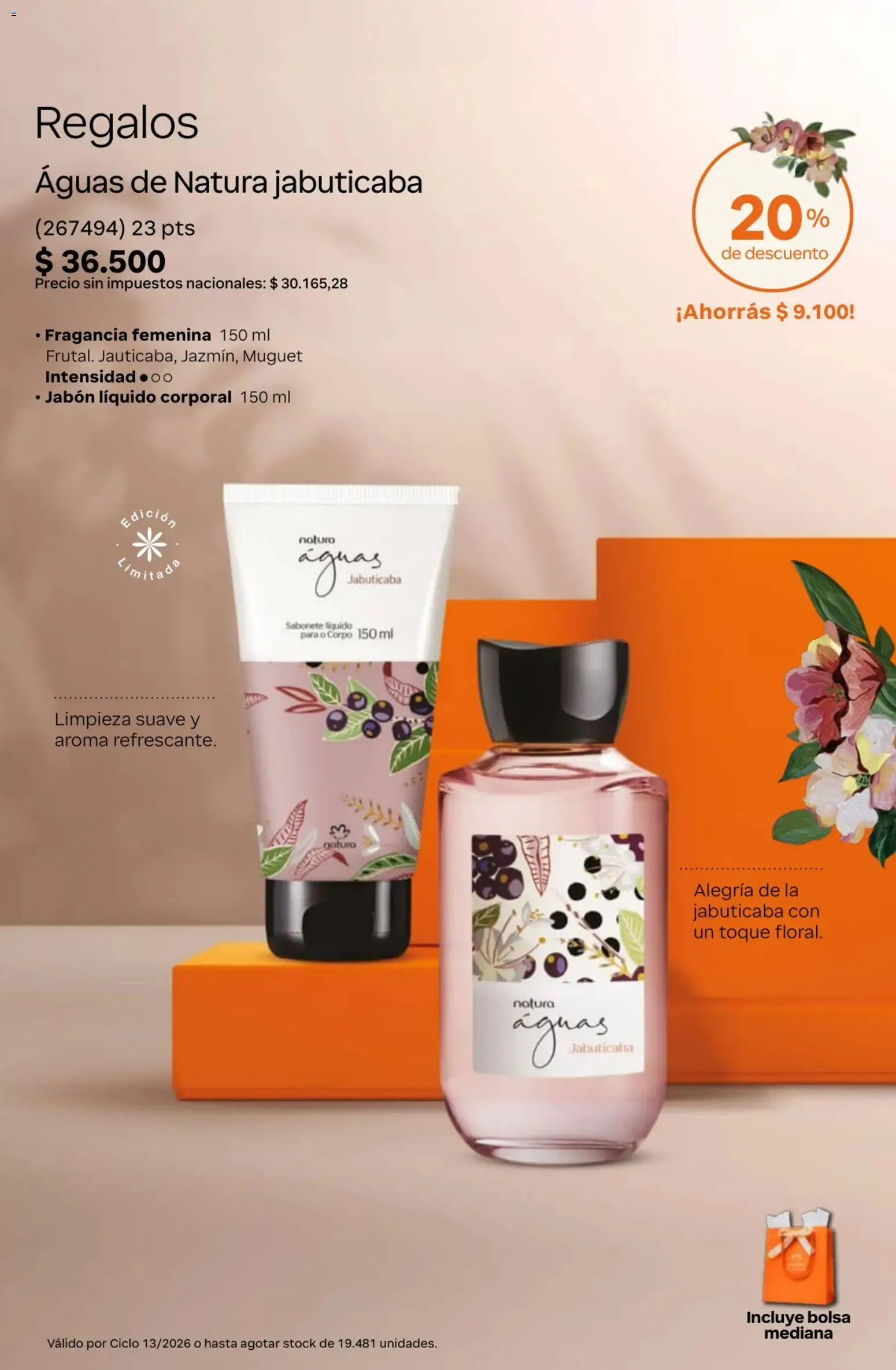 Catálogo Natura Ciclo 13 │ válido desde el 02/09/2026 | Página: 16 | Productos: Bolsa, Fragancia, Jabón líquido, Jabón