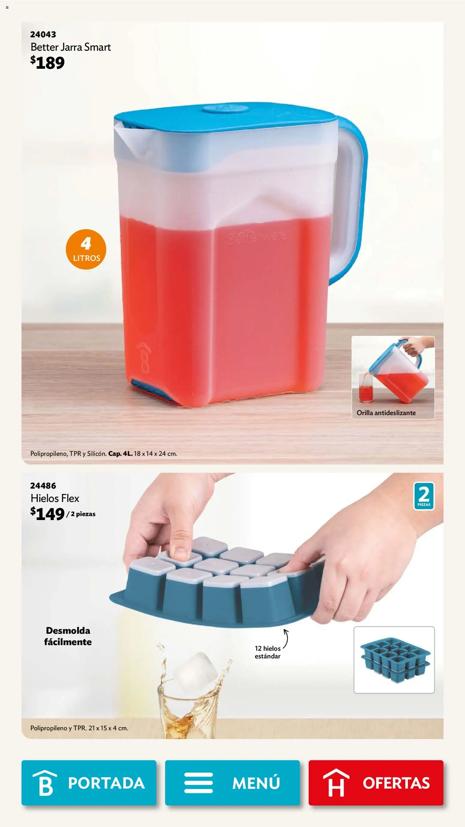 Nuevas ofertas de Betterware válidas en toda la República Mexicana desde el 02/02/2026. ¡Encuentra las mejores ofertas en Betterware campaña 2 2026! | Página: 75 | Productos: Jarra