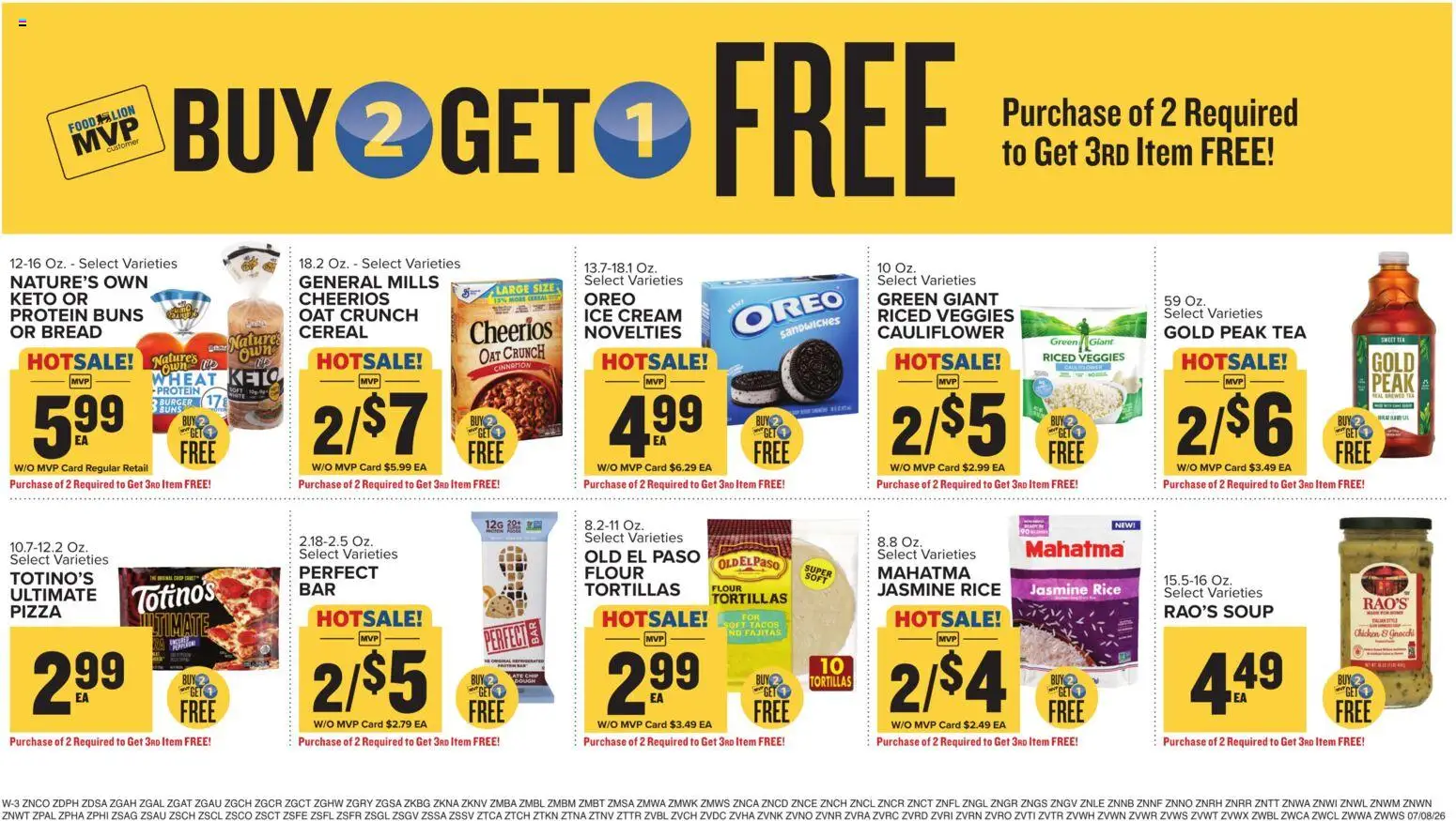 Food Lion Weekly Ad - valid from 07/08/2026 | Page: 17 | Products: Pizza, Tea, Cream, Ice cream