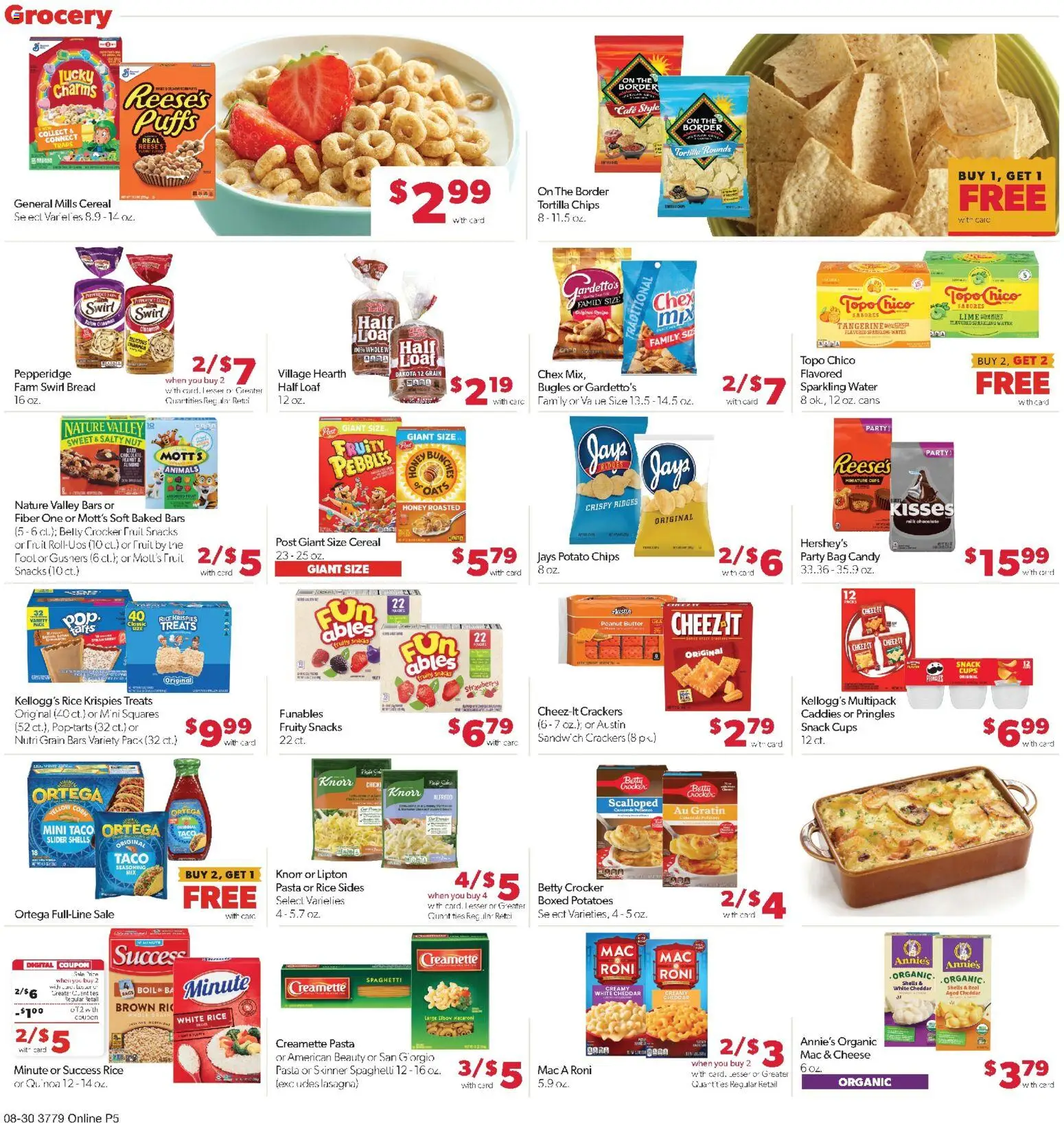 Family Fare Weekly Ad - NE - valid from 08/30/2026 | Page: 11 | Products: Potato chips, Cheese, Chocolate, Fruits