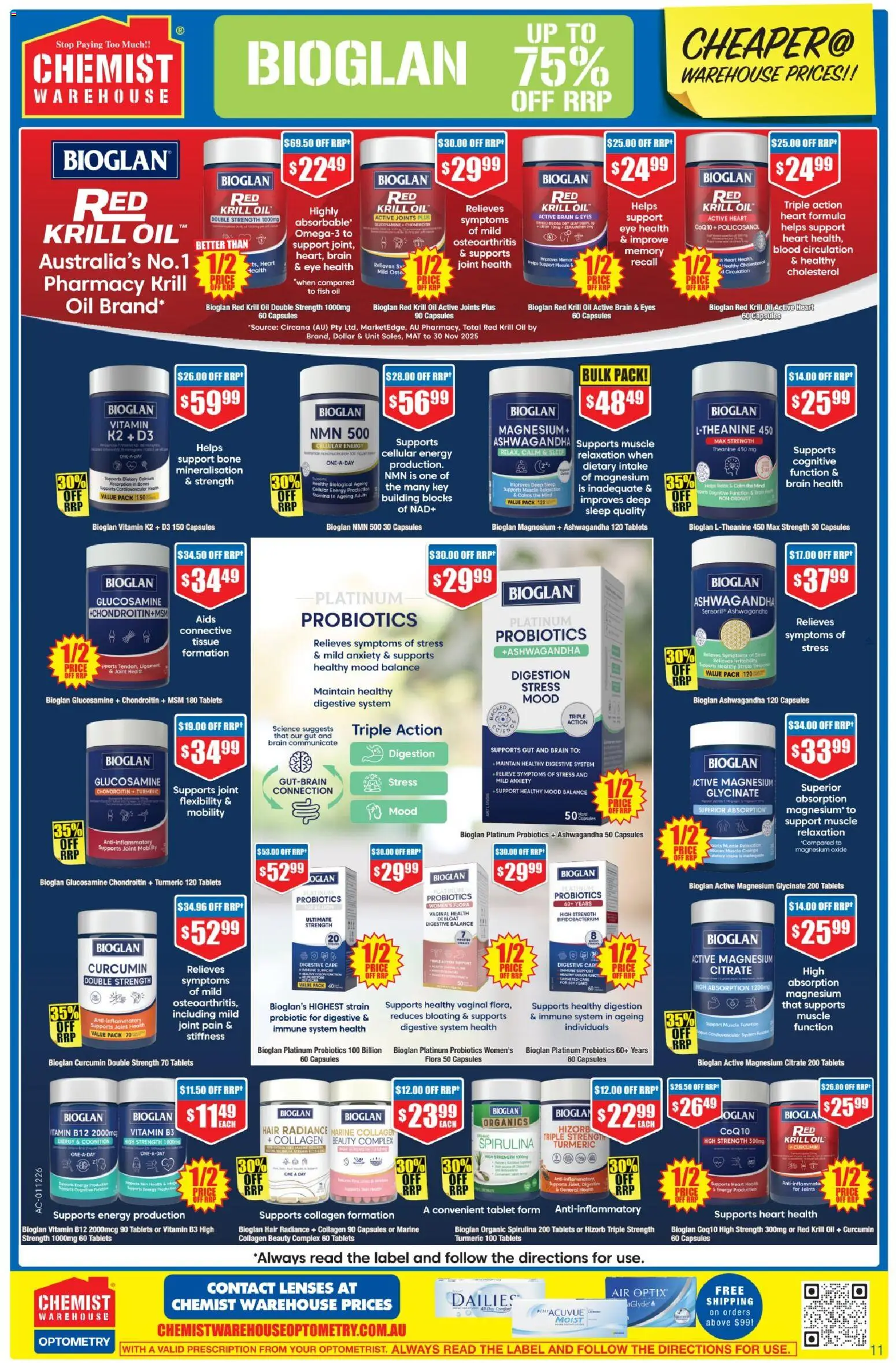 Chemist Warehouse catalogue - valid from 20/08/2026 | Page: 11 | Products: Contact lenses, Rice, Fish, Vitamin