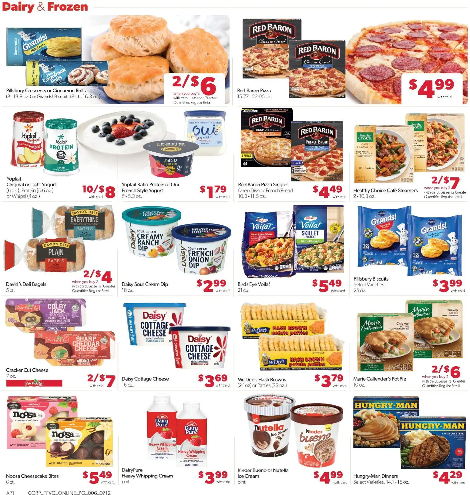 Family Fare Weekly Ad - valid from 07/12/2026 | Page: 10 | Products: Skillet, Cheese, Pizza, Raspberry