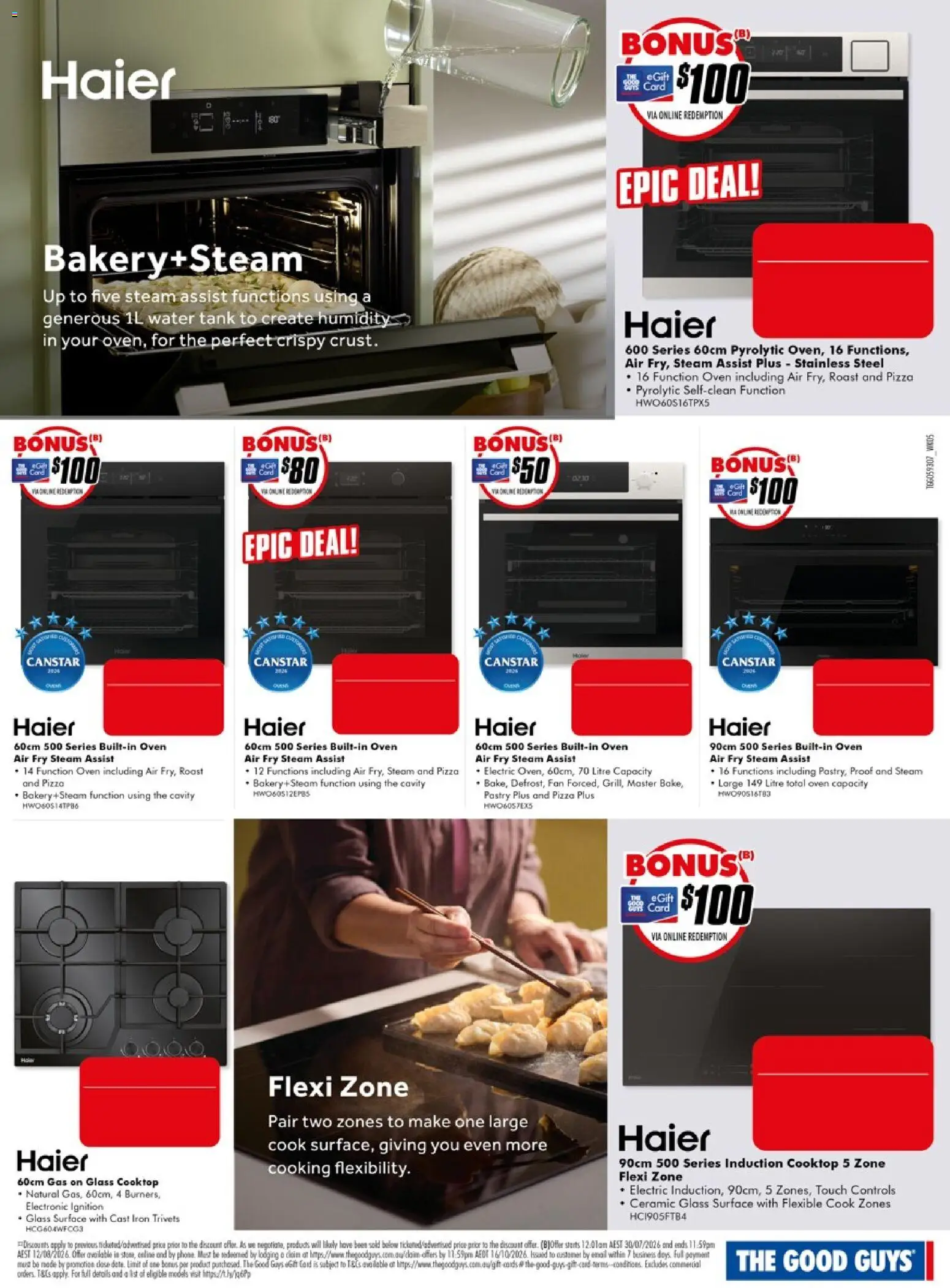 The Good Guys catalogue - valid from 30/07/2026 | Page: 5 | Products: Pizza, Water, Oven, Iron