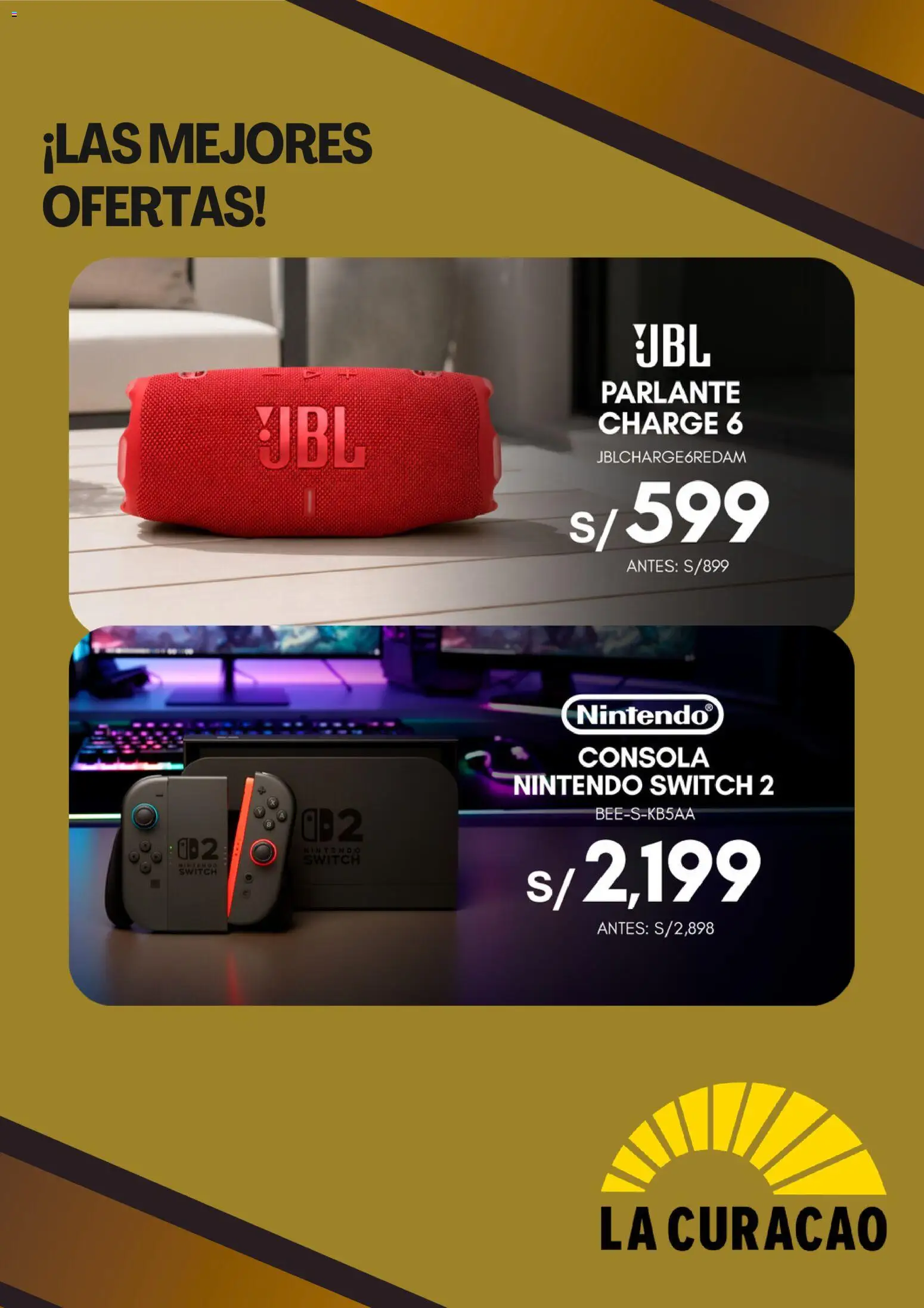 Catálogo La Curacao válido desde 07/09/2026 | Página: 6 | Productos: Nintendo Switch, Parlante