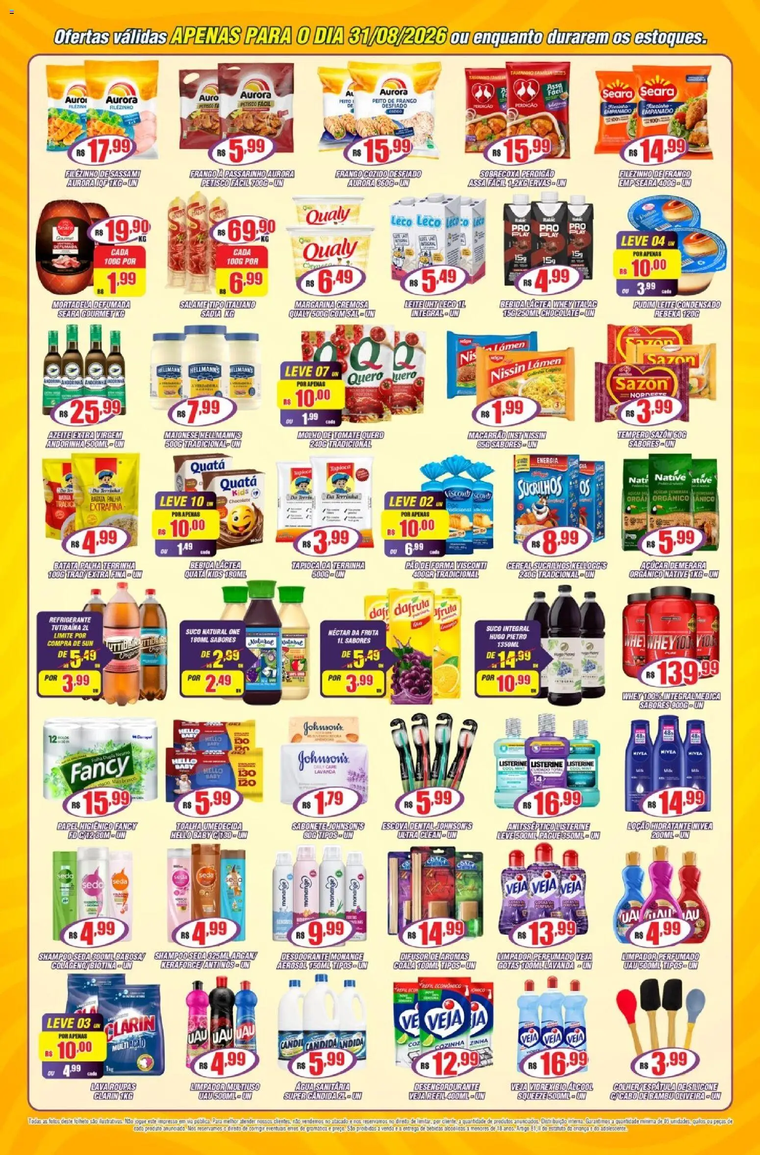 Violeta Supermercados Folheto - válido de 31/08/2026 | Página: 2 | Produtos: Limpador multiuso, Suco, Pão de forma, Sabonete