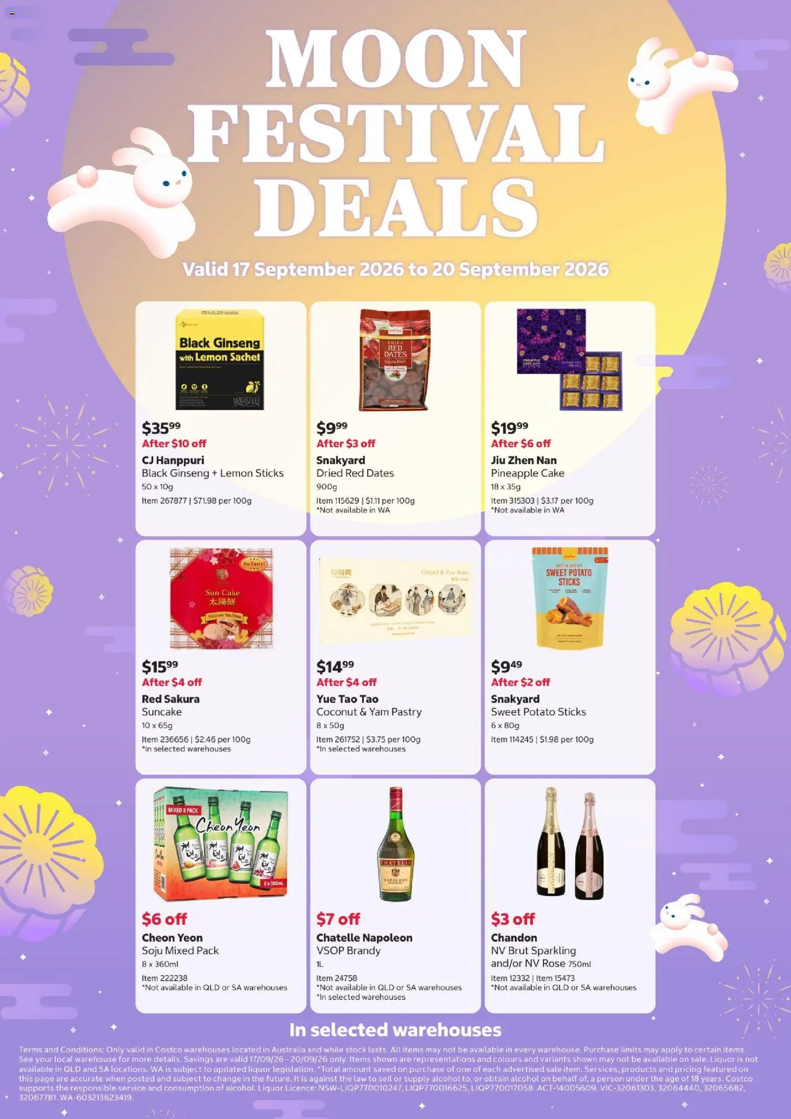 Costco catalogue - valid from 17/09/2026 | Page: 1 | Products: Alcohol, Pastry, Cake, Fruit