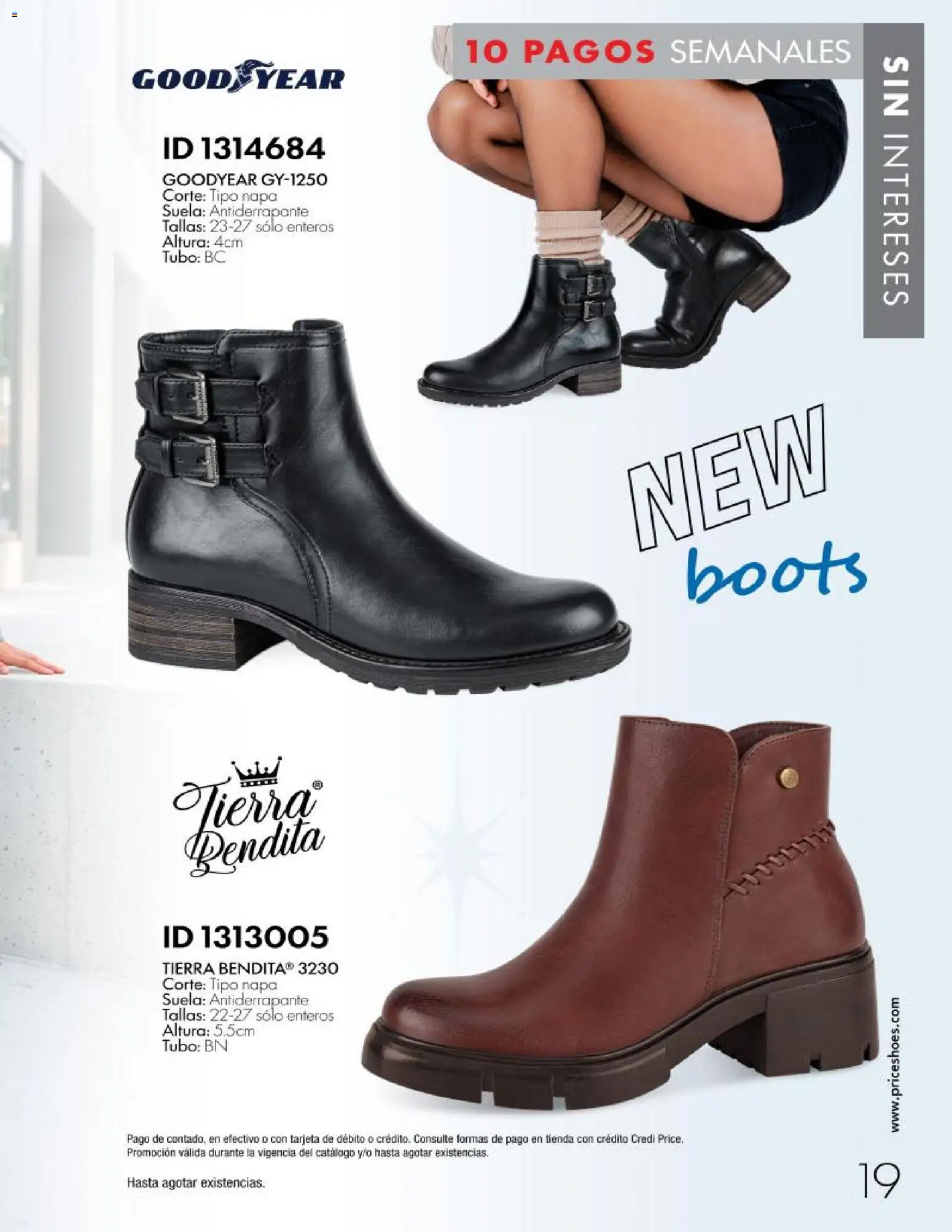 Nuevas ofertas de Price Shoes válidas en toda la República Mexicana desde el 28/10/2026. ¡Encuentra las mejores ofertas en Price Shoes catálogo 10 pagos sin intereses! | Página: 19