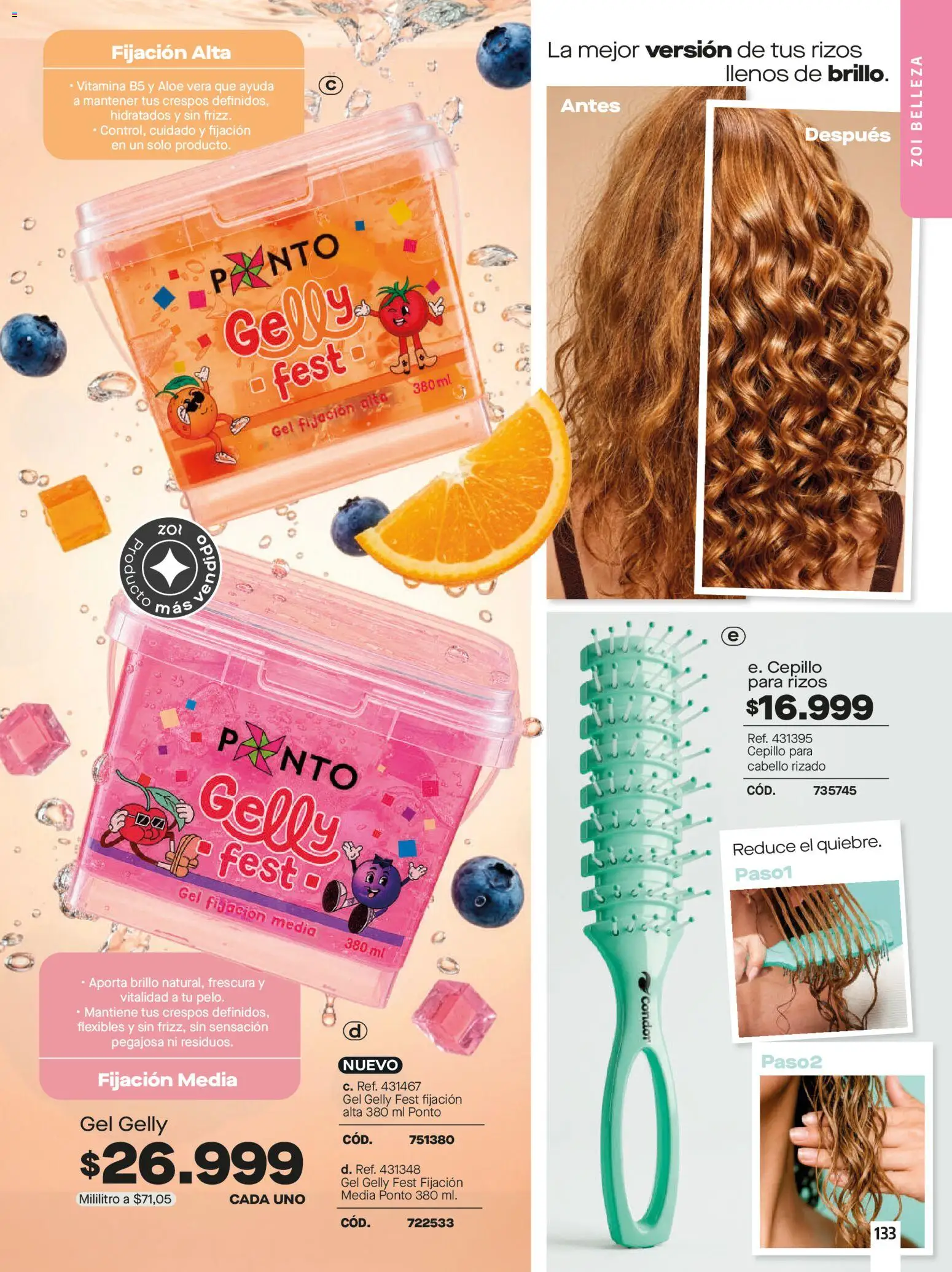 Carmel revista - valida desde el 01/07/2026 | Página: 133 | Productos: Brillo, Cepillo, Aloe vera