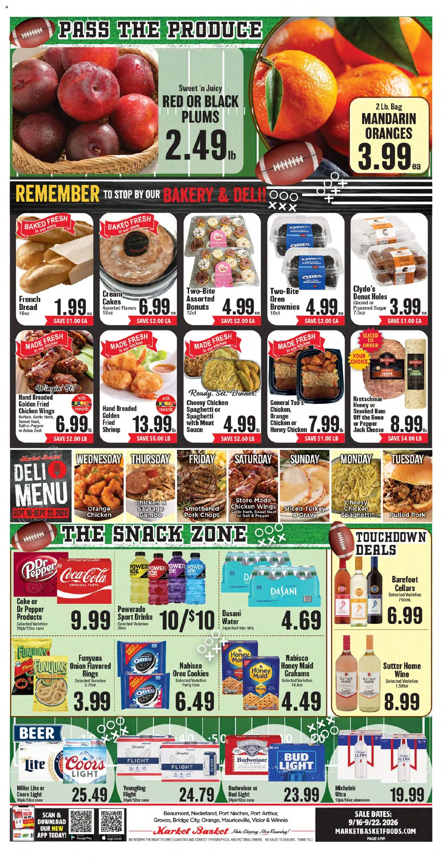 Market Basket Weekly Ad - valid from 09/16/2026 | Page: 6 | Products: Bakery, Oreo, Cream, Sausage