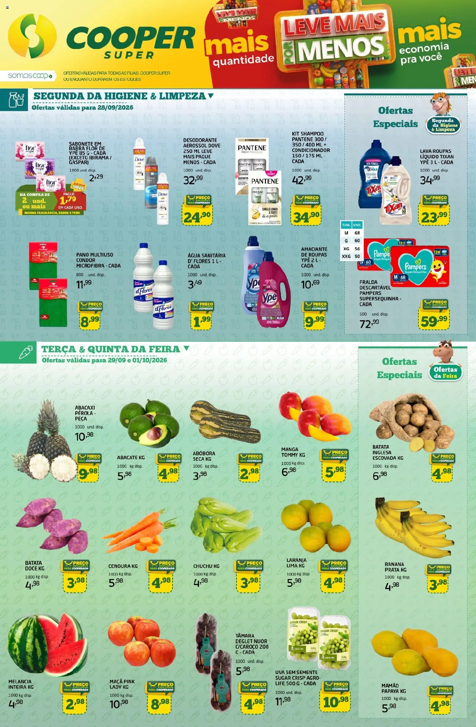 Cooper ofertas Semanal Segunda-feira 28 Setembro