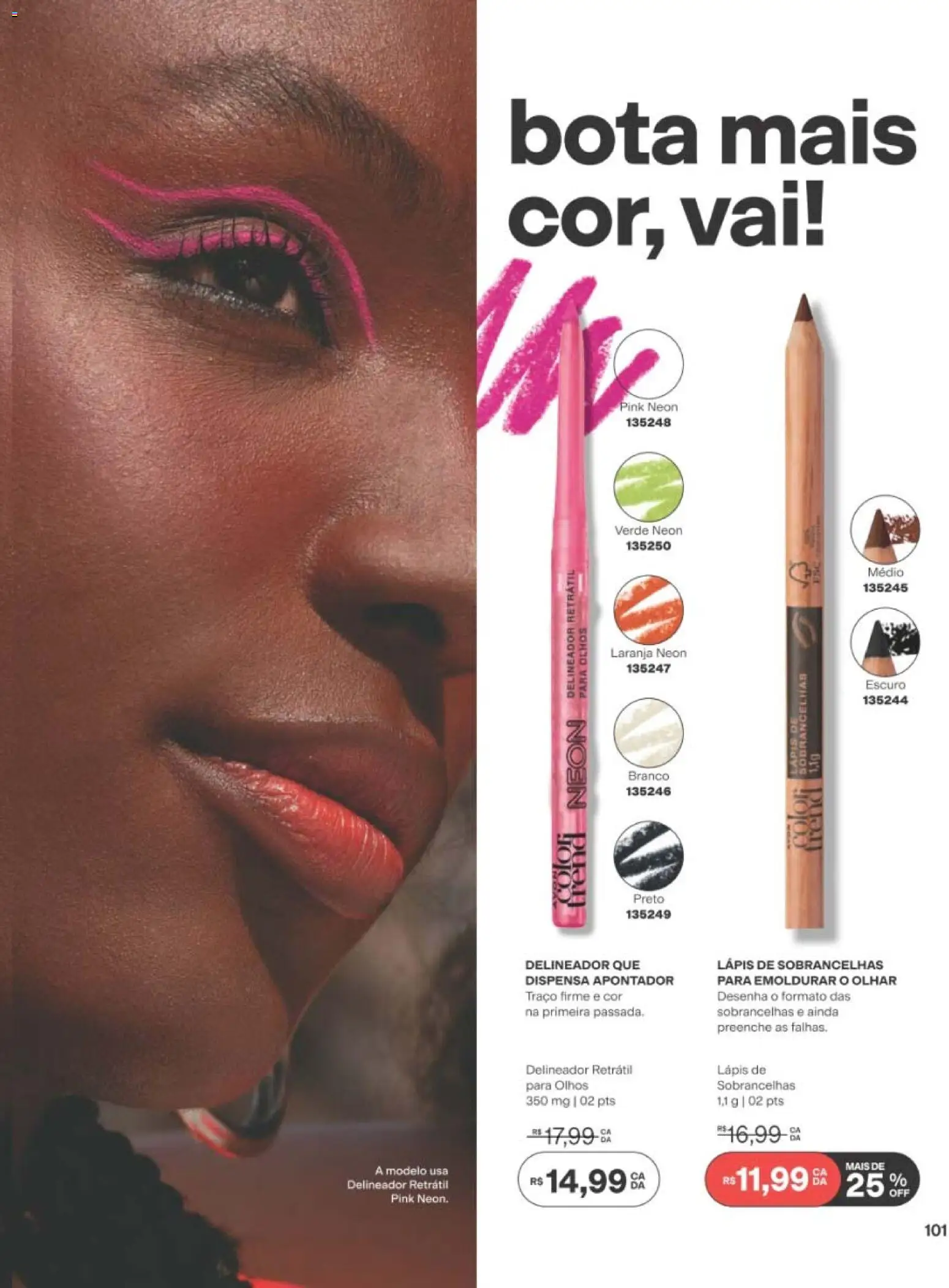 Avon Folheto - válido de 29/06/2026 | Página: 101 | Produtos: Delineador, Lápis