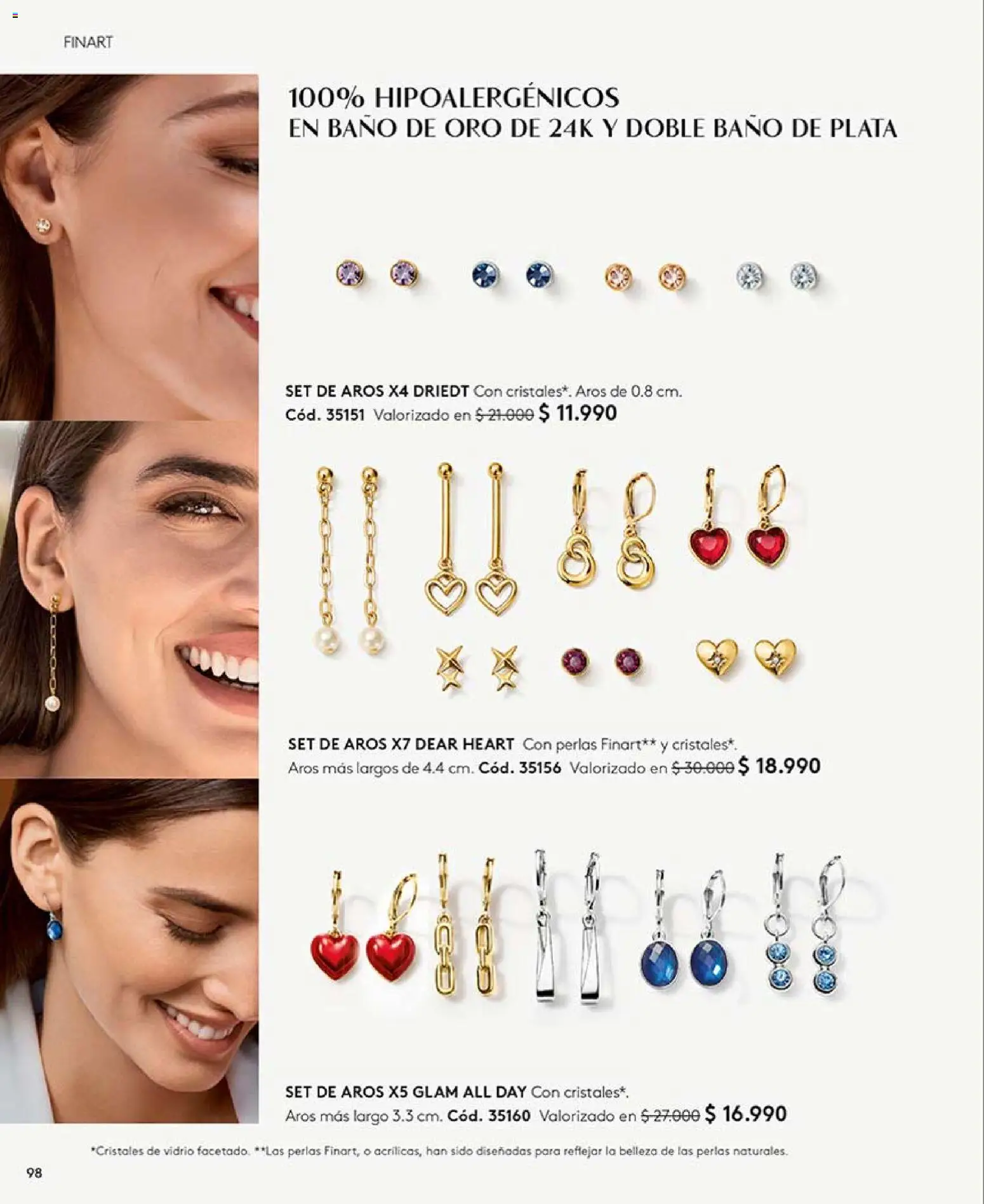 Catálogo Ésika Campaña 11 │ válido desde el 15.06.2026 | Página: 98 | Productos: Baño, Aros