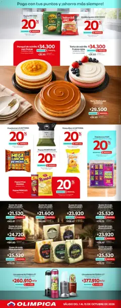 Olímpica catálogo -  Vista previa de la revista de la tienda Olímpica valido desde el 01/10/2026 | Página: 2 | Productos: Queso de oveja, Frutos rojos, Vainilla, Hamburguesa