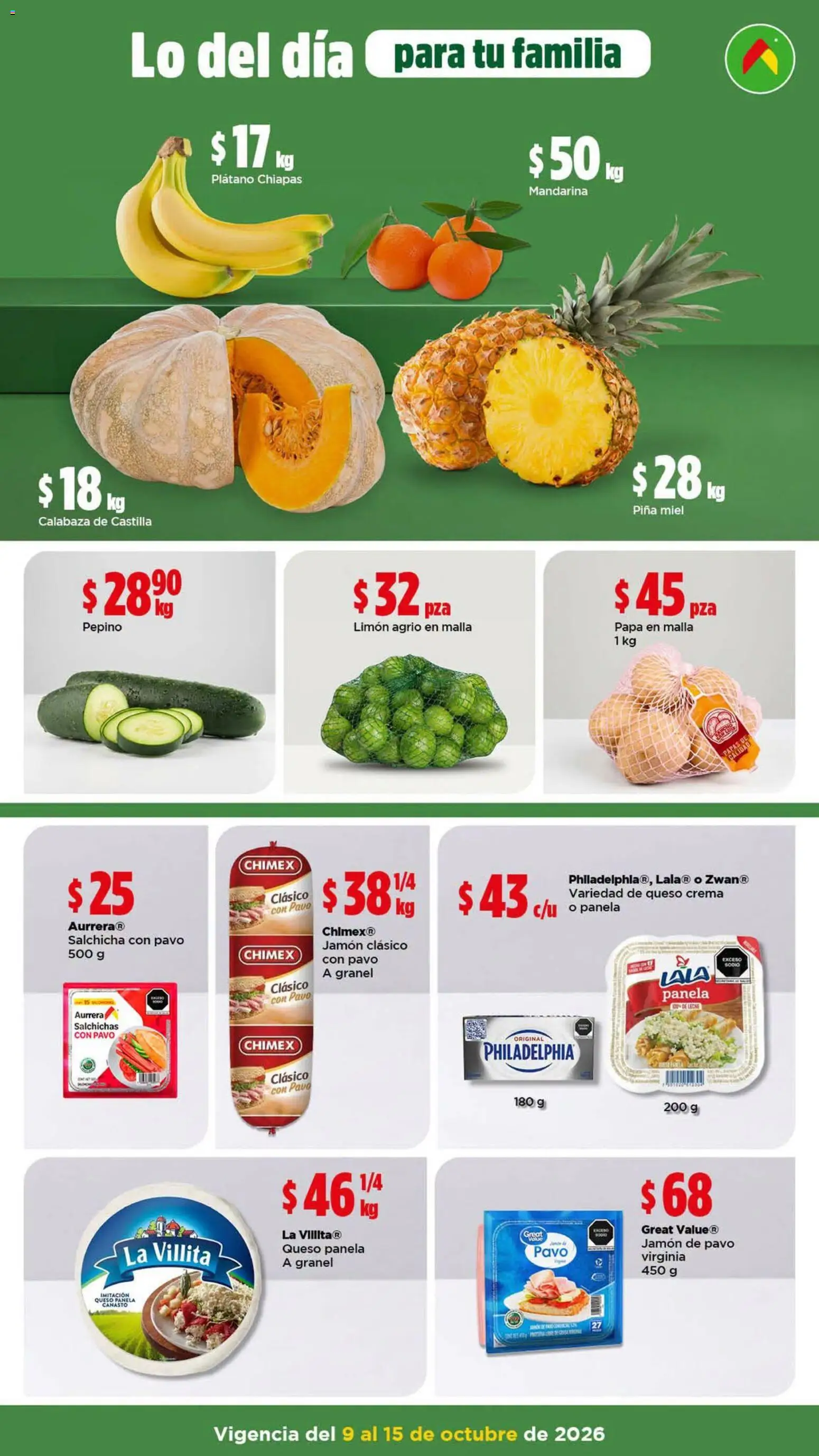 Nuevas ofertas de Bodega Aurrerá válidas en toda la República Mexicana desde el 09/10/2026. ¡Encuentra las mejores ofertas en Bodega Aurrerá folleto Prepara tostadas de tinga para tu familia! | Página: 4