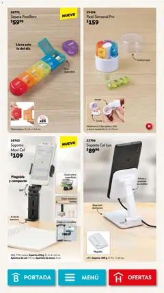 Vista previa de Betterware campaña 5 2026, nuevo folleto de la tienda, válido en México a partir del 04.05.2026 | Página: 105 | Productos: Maleta, Mesa, Pastillero, Sobre