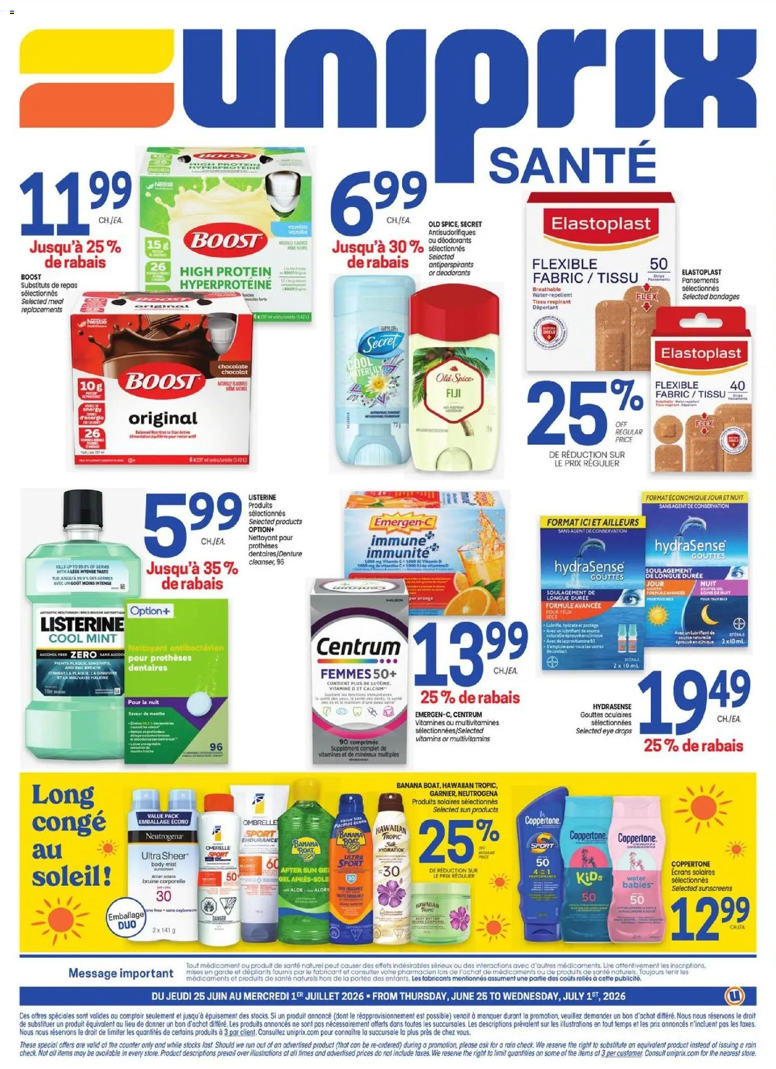 Uniprix flyer valid from Jun 25, 2026 | Page: 4 | Products: Chocolate