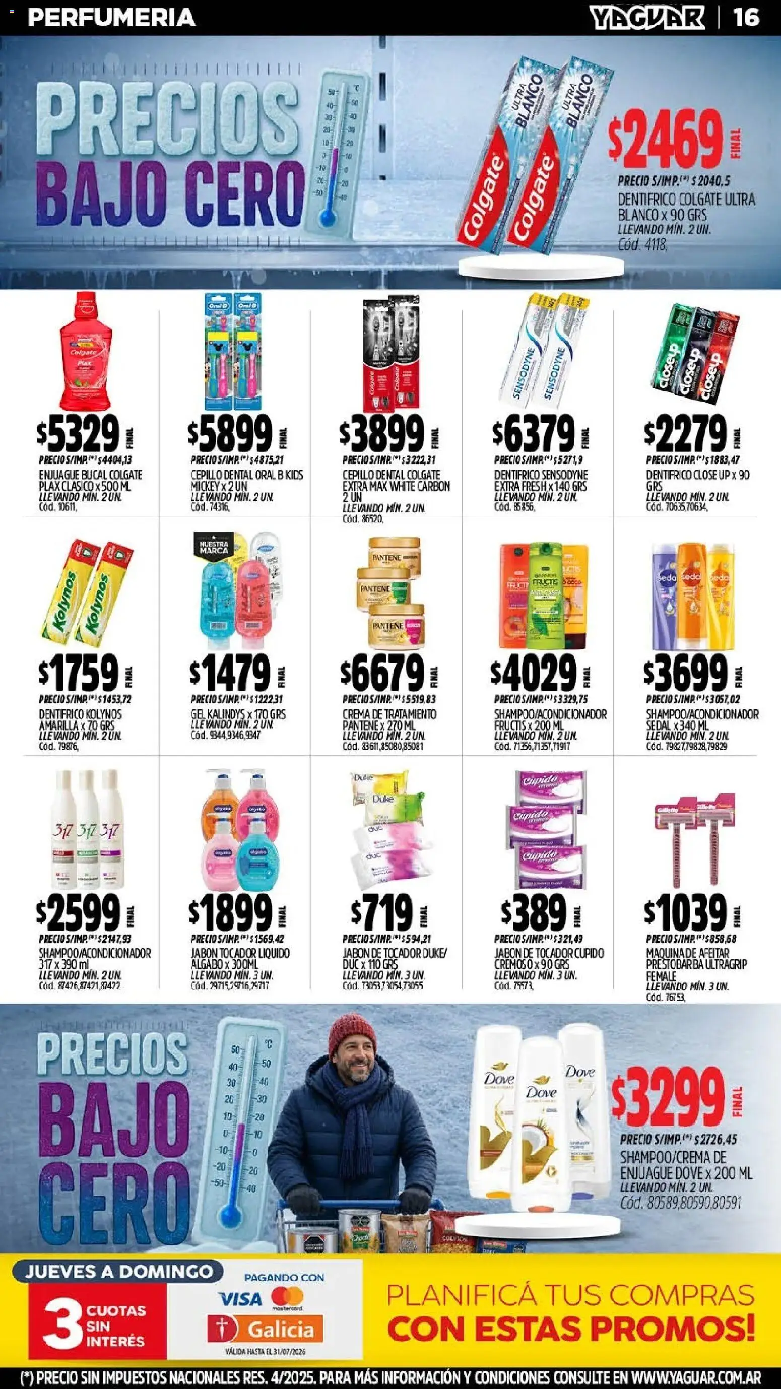 Yaguar - Oferta Semanal Salta │ válido desde el 27/07/2026 | Página: 20 | Productos: Cepillo, Jabón, Enjuague bucal, Crema