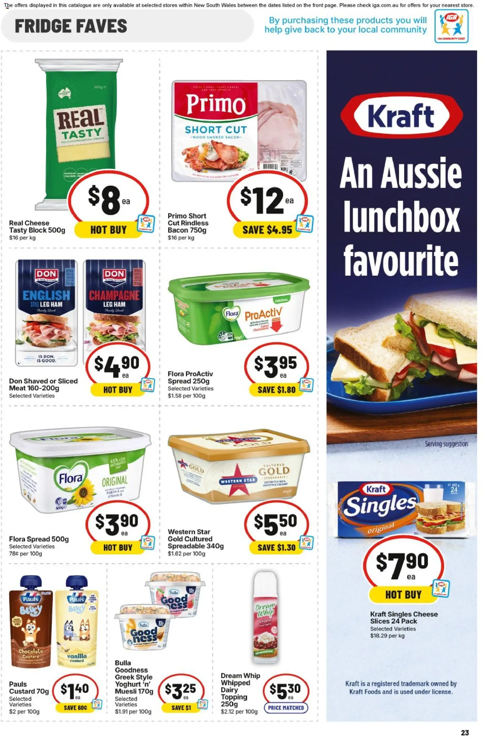 IGA catalogue - valid from 03.06.2026 | Page: 23 | Products: Yoghurt, Ham, Wood, Fridge