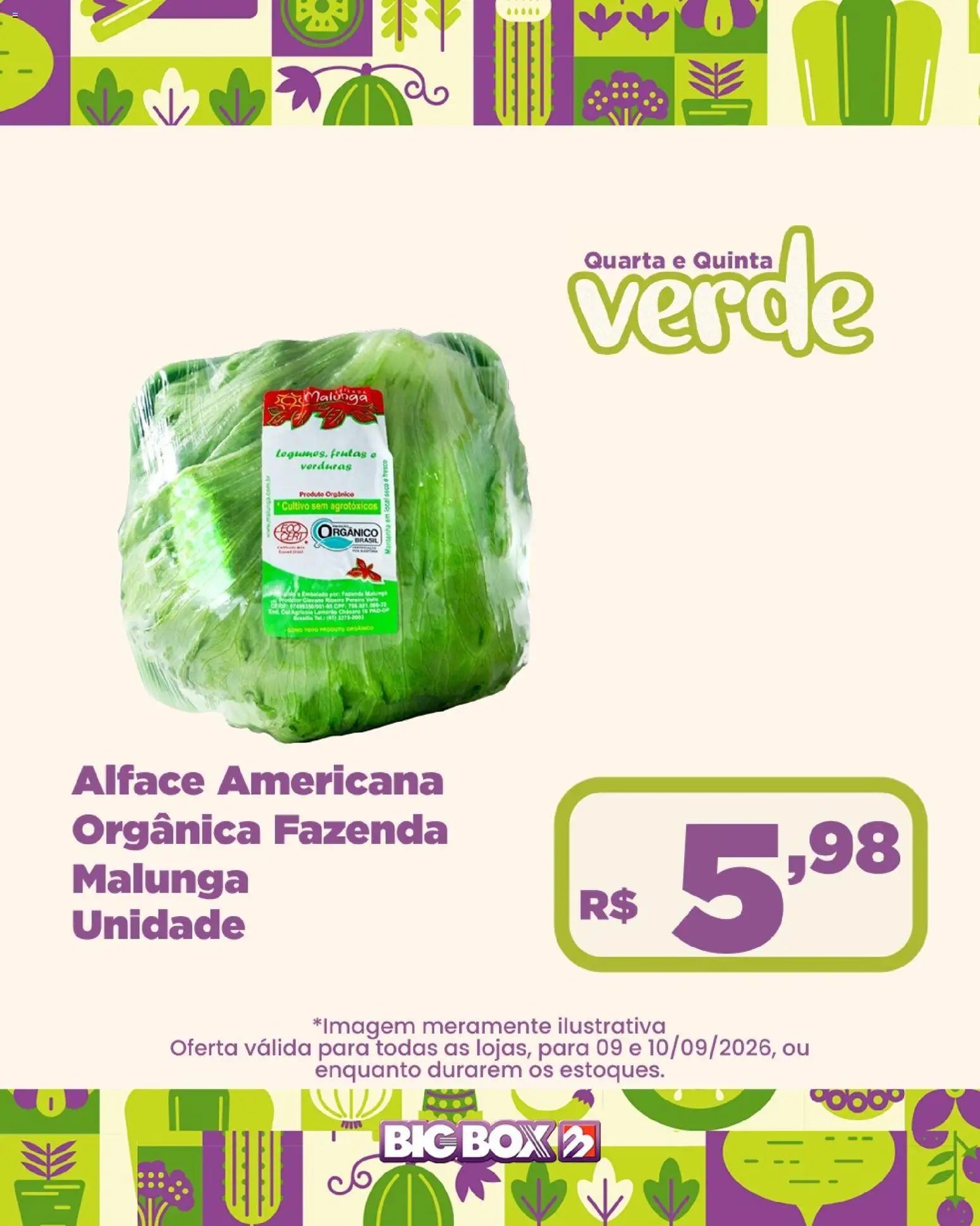 Big Box Folheto - válido de 09/09/2026 | Página: 16 | Produtos: Frutas, Alface americana, Alface