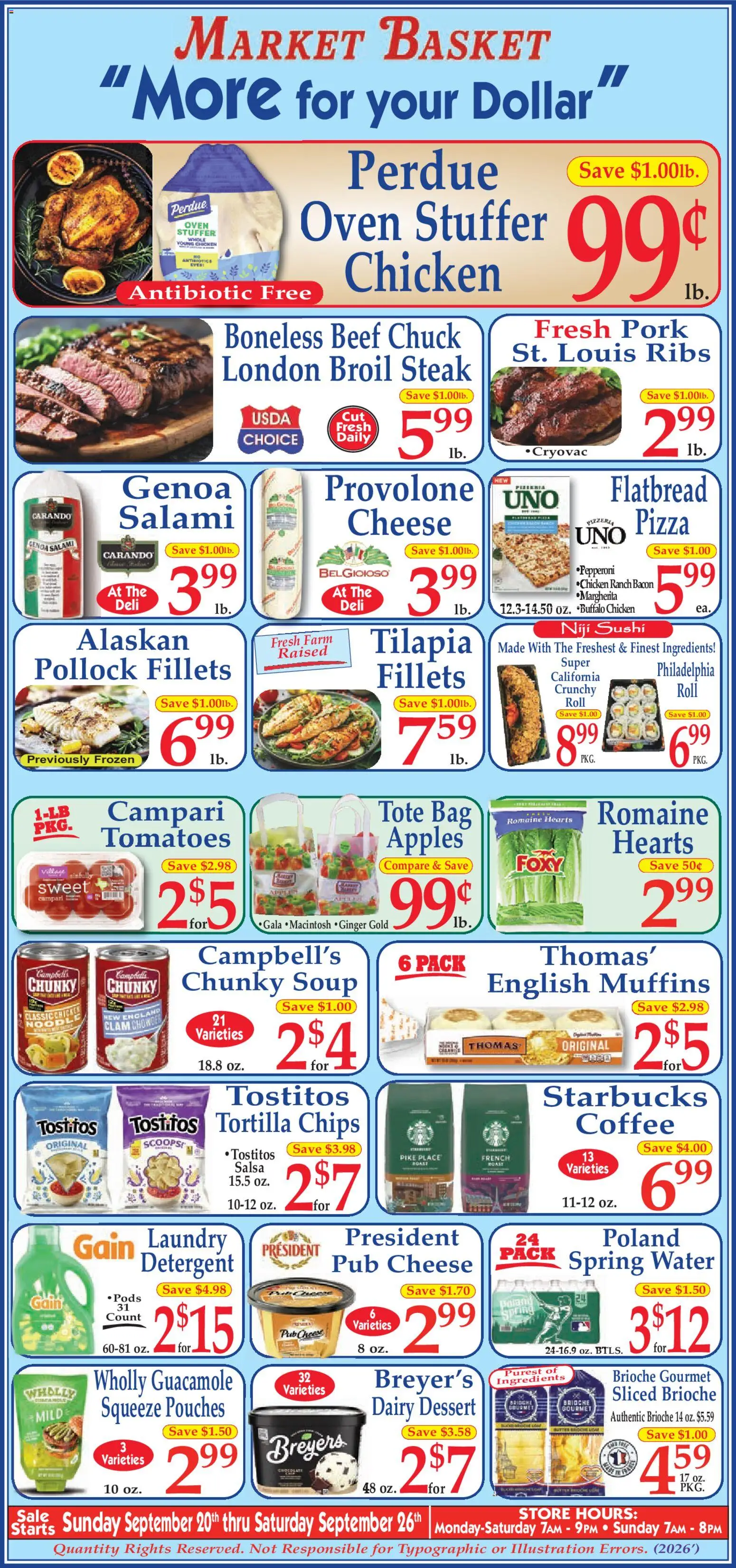 Market Basket Ad - valid from 09/20/2026 | Page: 1