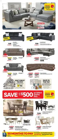 Preview of Tepperman's weekly flyer / circulaire from shop Tepperman's valid from Jul 31, 2026 | Page: 3 | Products: Bed, Mattress, Sofa, Table