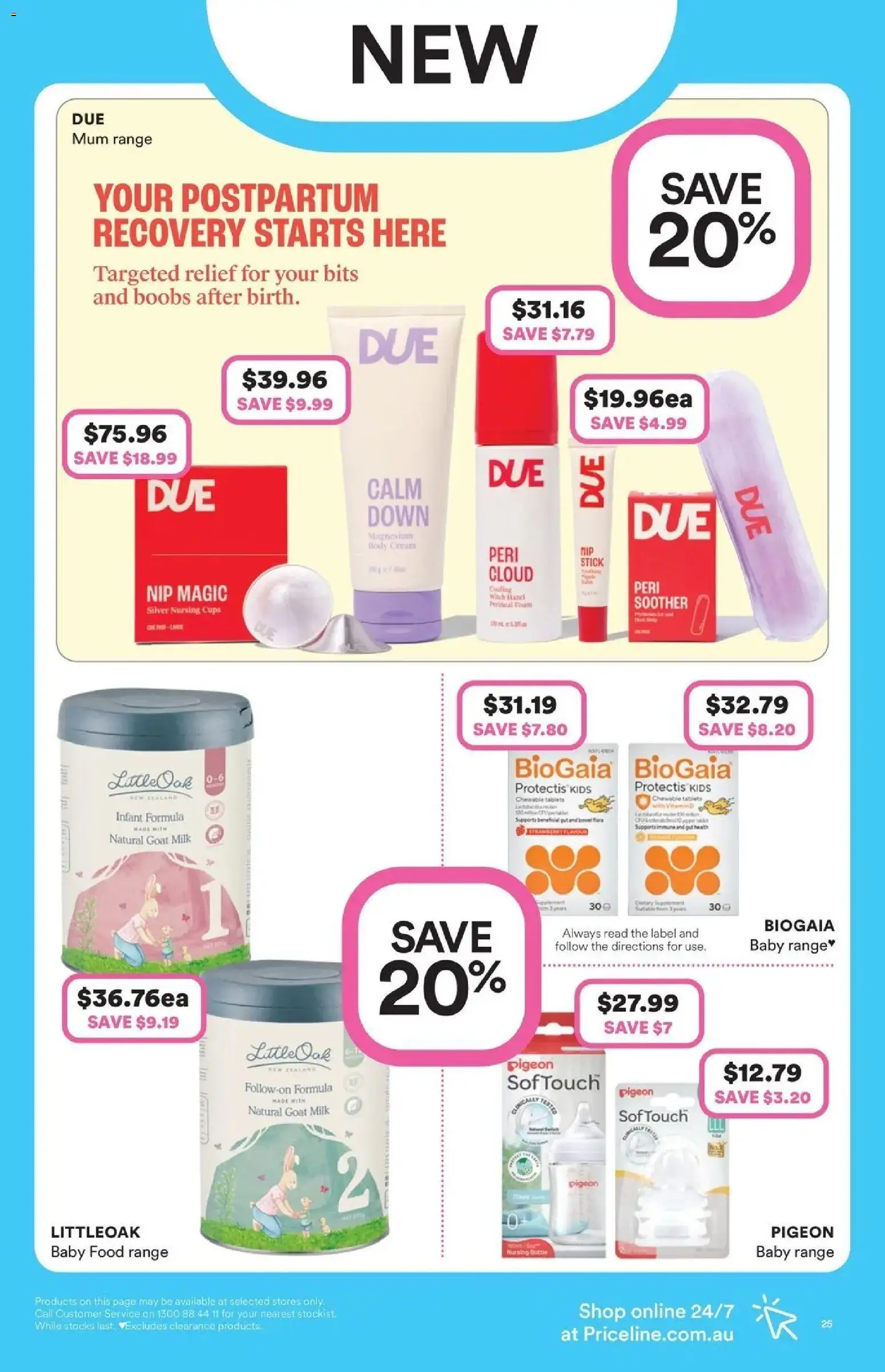 Priceline Pharmacy catalogue - valid from 20.05.2026 | Page: 25 | Products: Milk, Cream, Baby food, Body cream