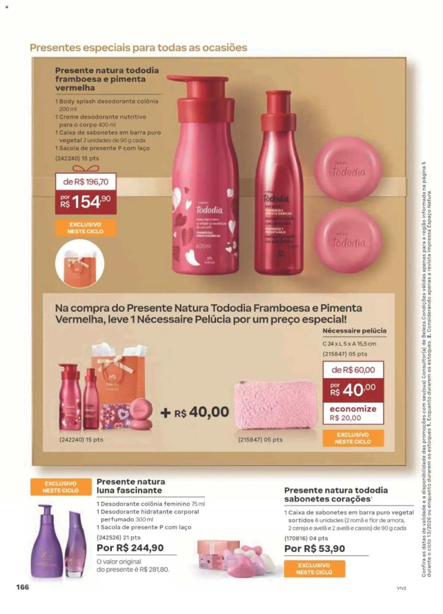 Natura Folheto - válido de 10/08/2026 | Página: 173 | Produtos: Cereja, Pelúcia, Creme, Body