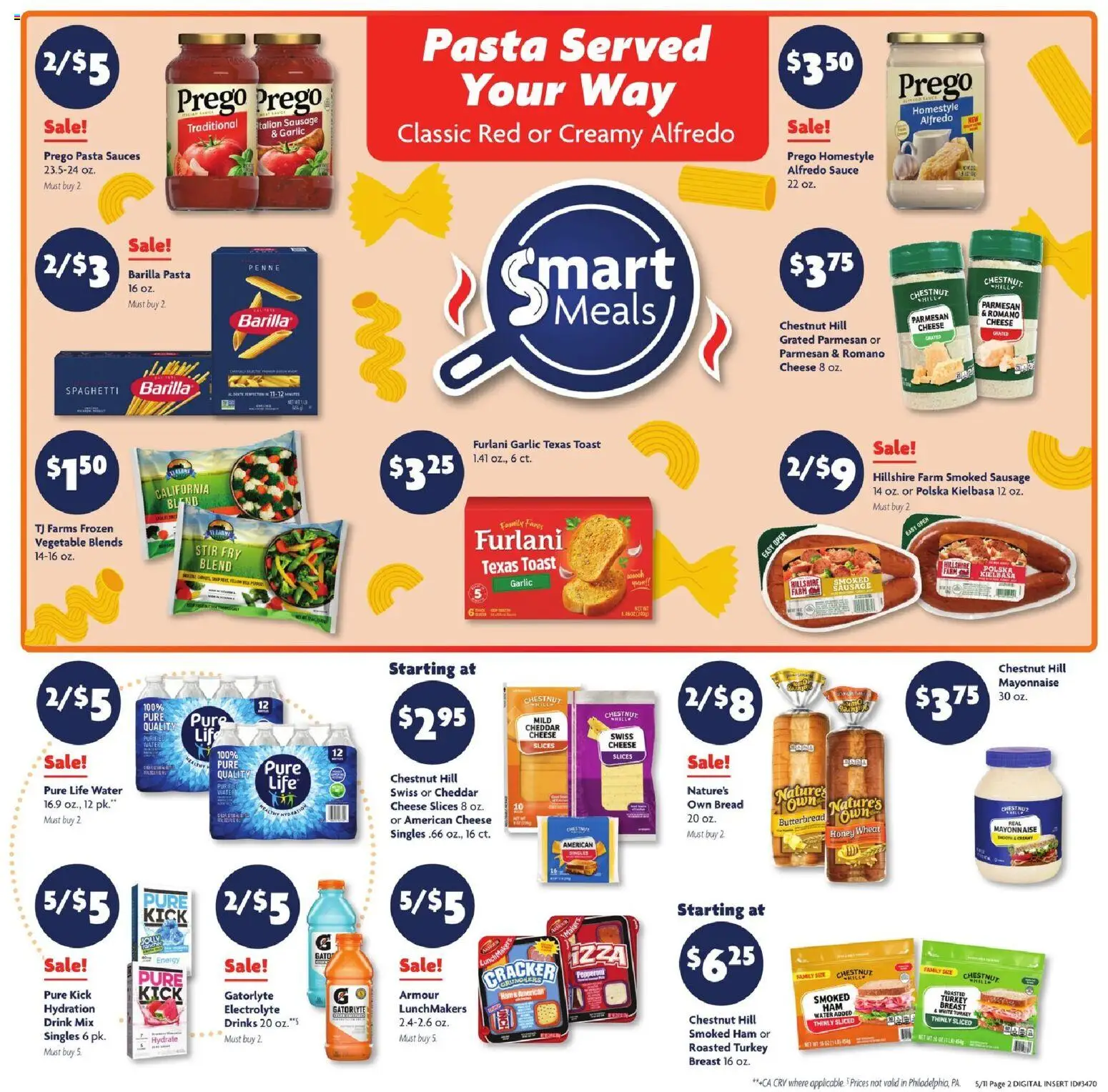 Family Dollar Weekly Ad - valid from 11.05.2026 | Page: 2 | Products: Cheese, Pasta, Water, Mayonnaise