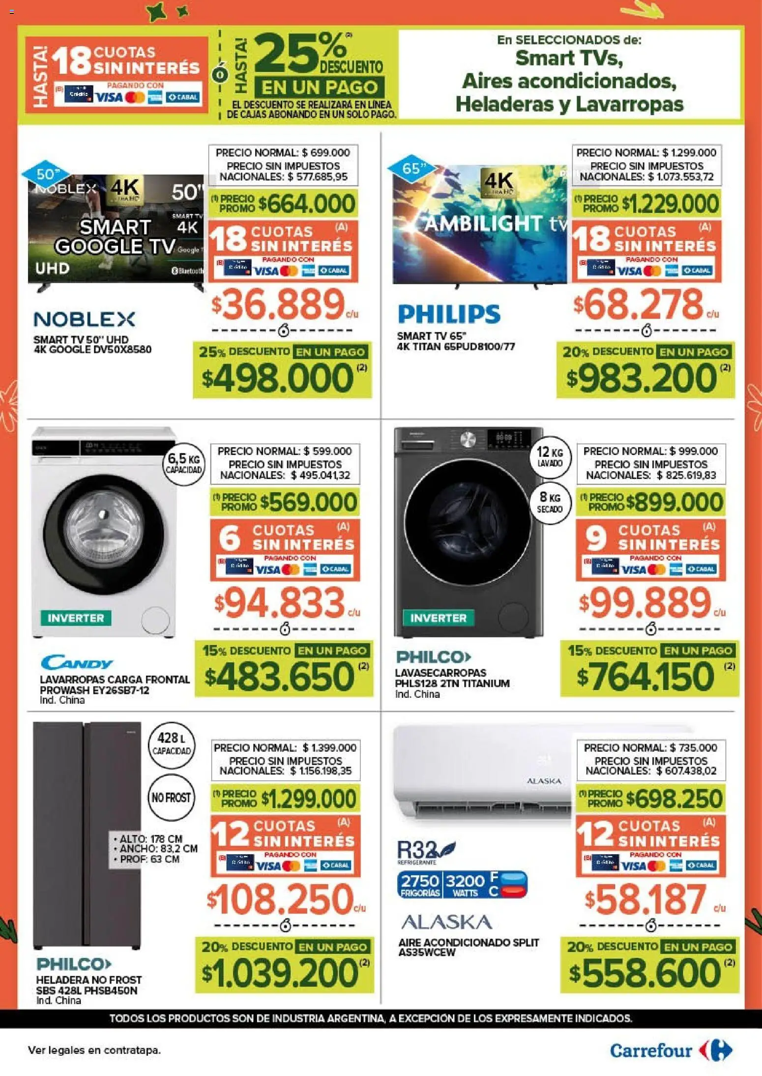 Carrefour - Hot Sale   │ válido desde el 11.05.2026 | Página: 2 | Productos: Aire acondicionado, Lavarropas, Heladera