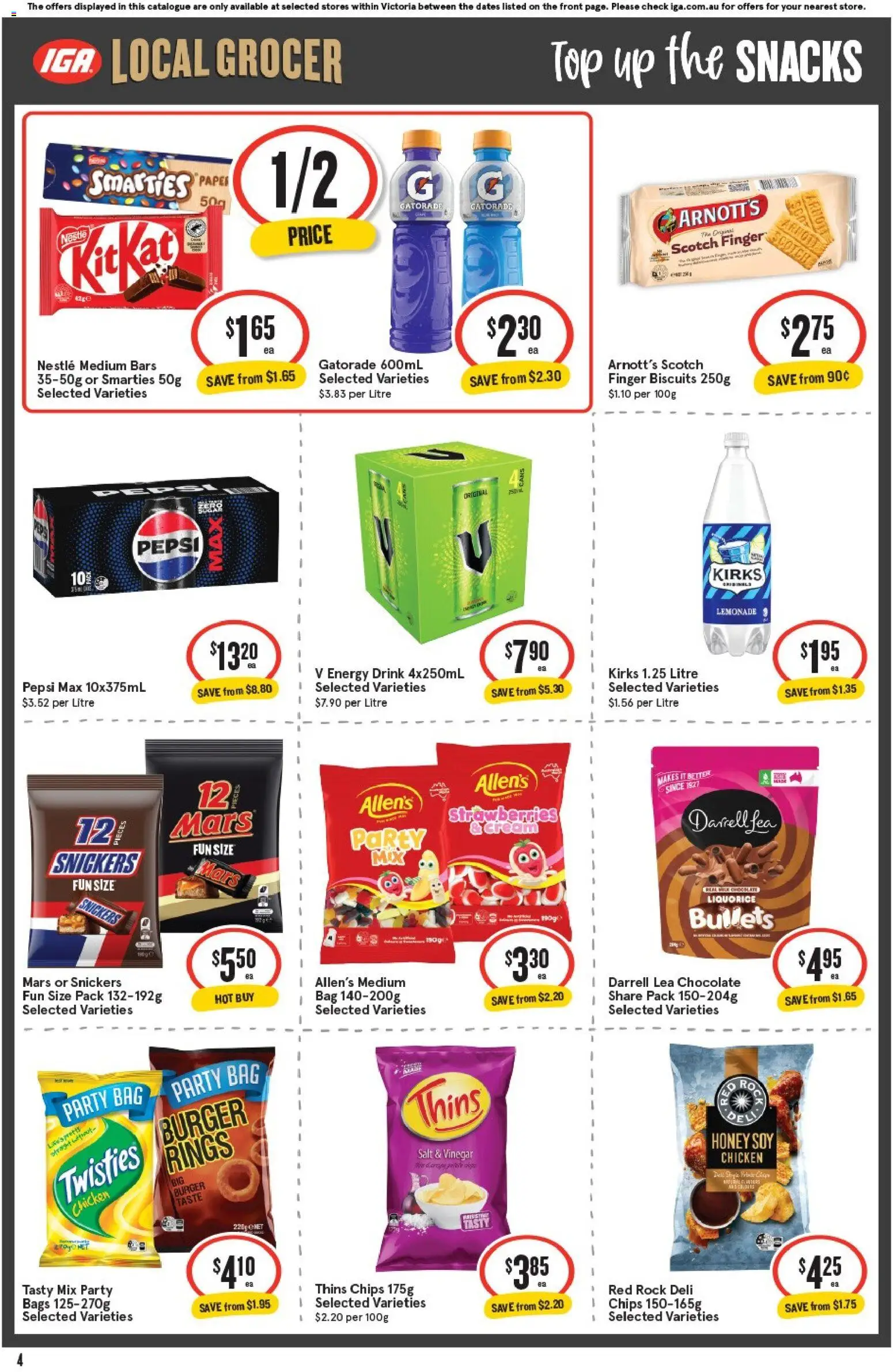 IGA catalogue - valid from 22/07/2026 | Page: 5 | Products: Honey, Strawberries, Biscuits, Scotch