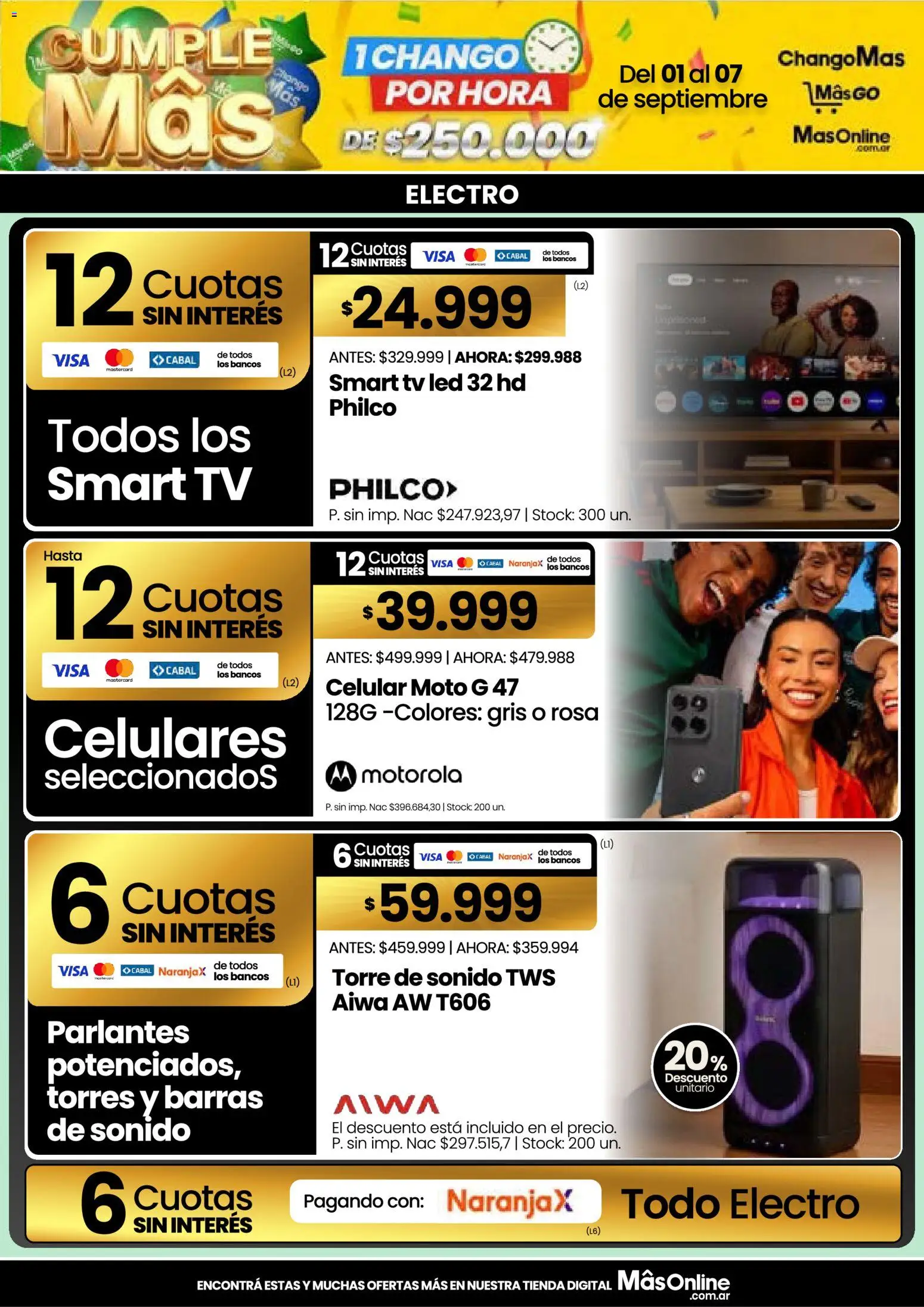 Changomas ofertas │ válido desde el 01/09/2026 | Página: 9 | Productos: Celular