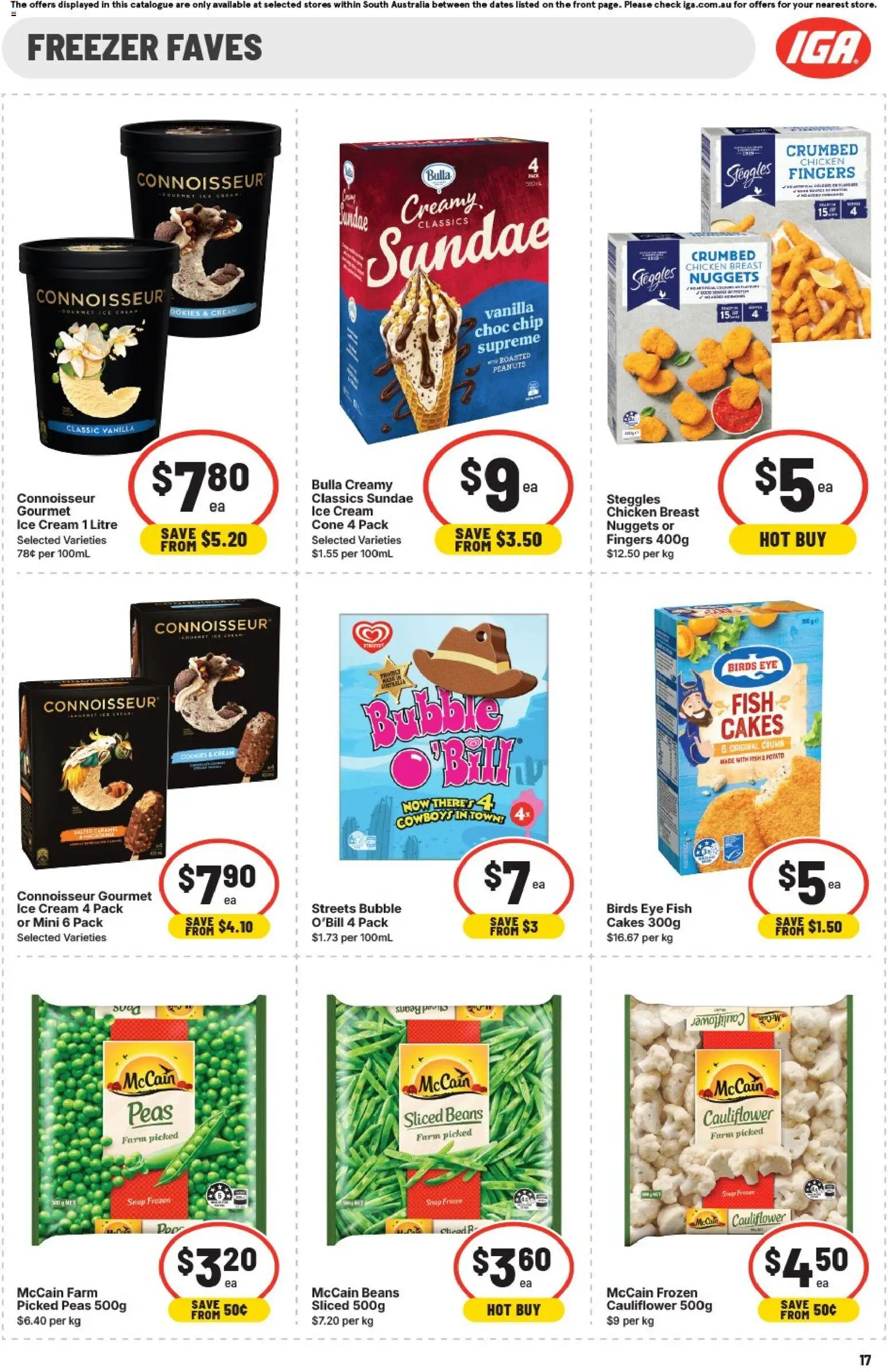 IGA catalogue - valid from 20.05.2026 | Page: 14 | Products: Chicken, Fish, Peanuts, Cauliflower