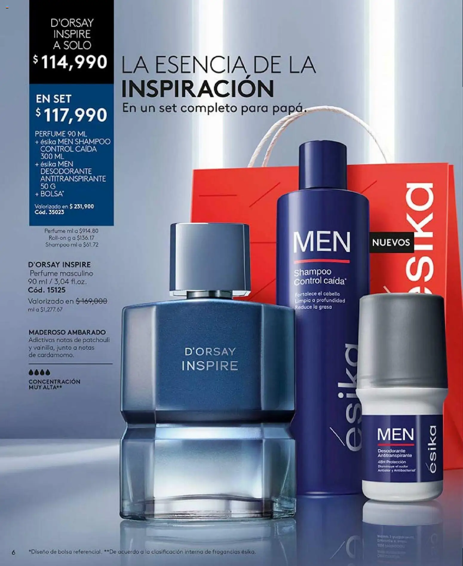 Ésika revista - valida desde el 05.06.2026 | Página: 8 | Productos: Bolsa, Shampoo, Desodorante, Papa