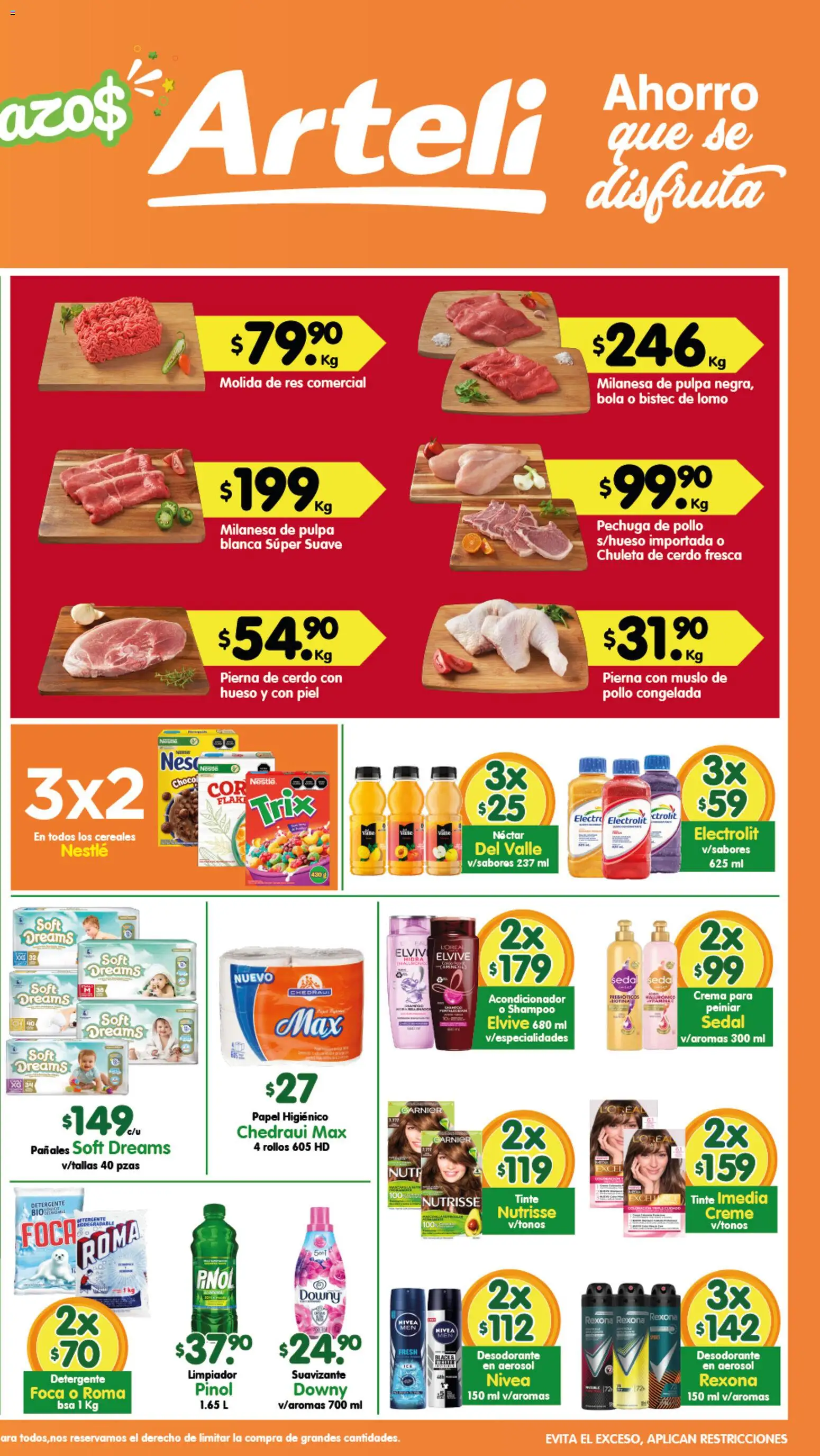 Nuevas ofertas de Arteli válidas en toda la República Mexicana desde el 29.05.2026. ¡Encuentra las mejores ofertas en Arteli folleto Tuxpan! | Página: 2 | Productos: Cereales, Suavizante, Limpiador, Acondicionador
