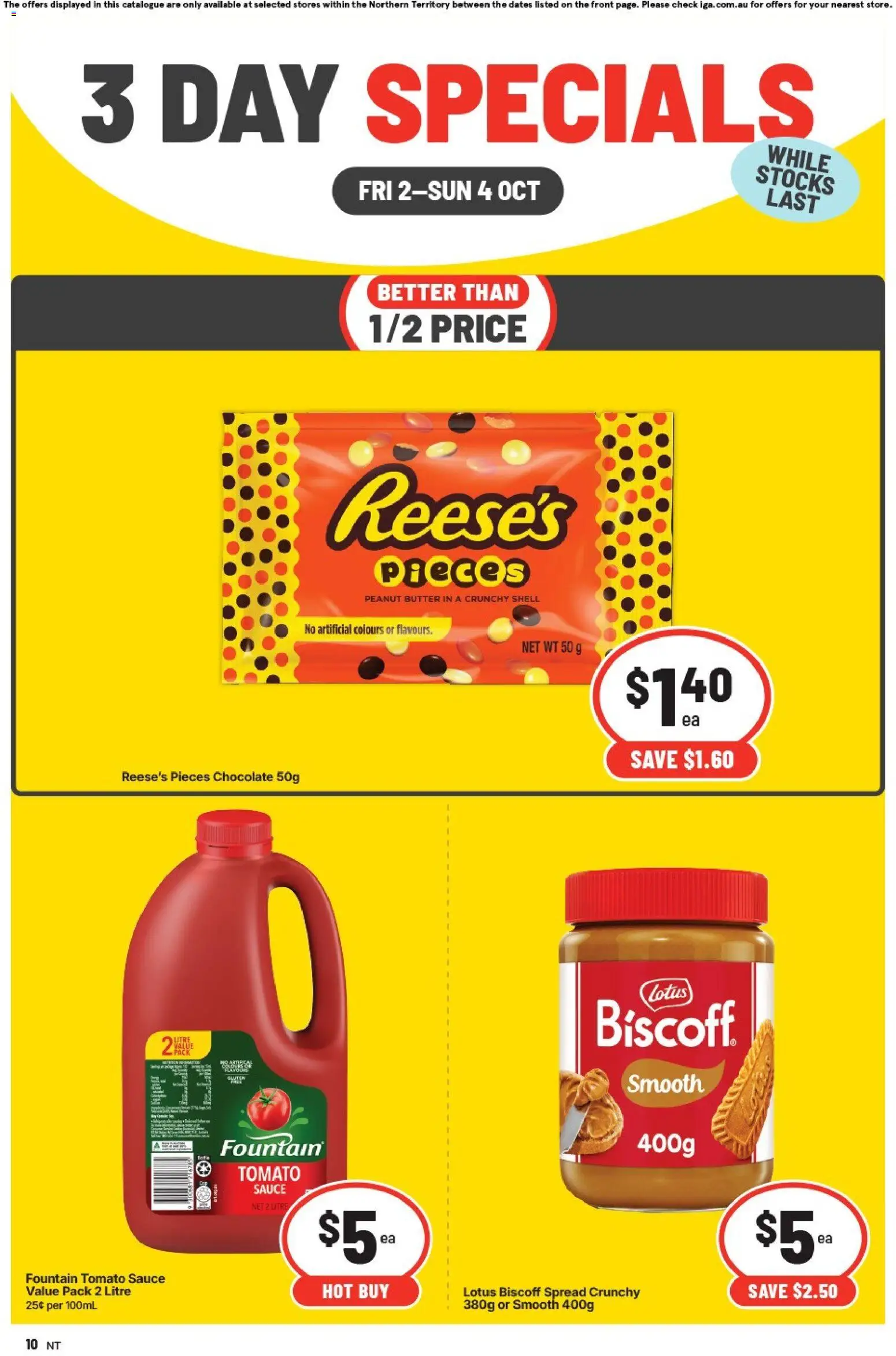 IGA catalogue - valid from 02/10/2026 | Page: 2 | Products: Butter, Chocolate, Sauce, Fountain