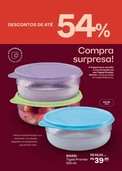 Tupperware catálogo Vitrine 07 - Pré-Visualização do folheto da loja Tupperware, válido de 01.07.2026 | Página: 63 | Produtos: Tigela