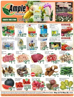 Preview of Ample Food Market  weekly flyer Toronto York from shop Ample Food Market valid from 22.05.2026