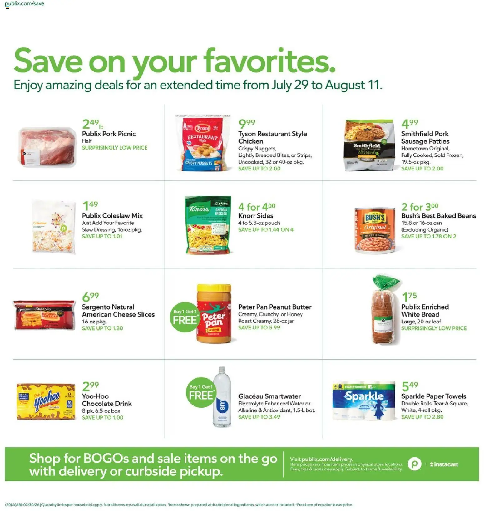 Publix Weekly Ad - valid from 08/05/2026 | Page: 21 | Products: Broccoli, Honey, Butter, Bread