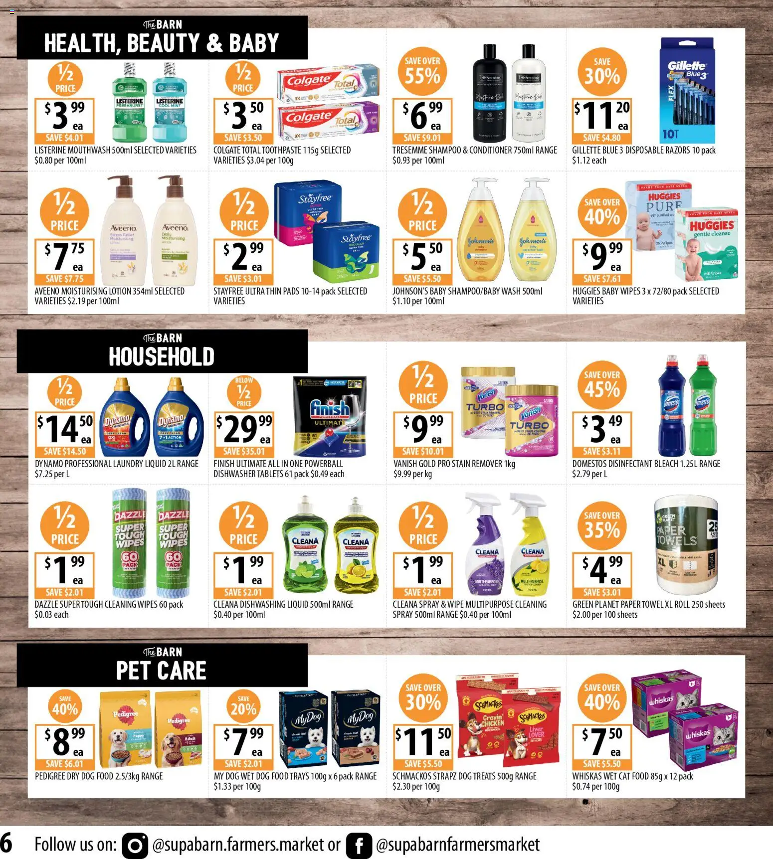 Supabarn catalogue - valid from 08/07/2026 | Page: 6 | Products: Chicken, Towels, Dishwasher tablets, Dishwasher
