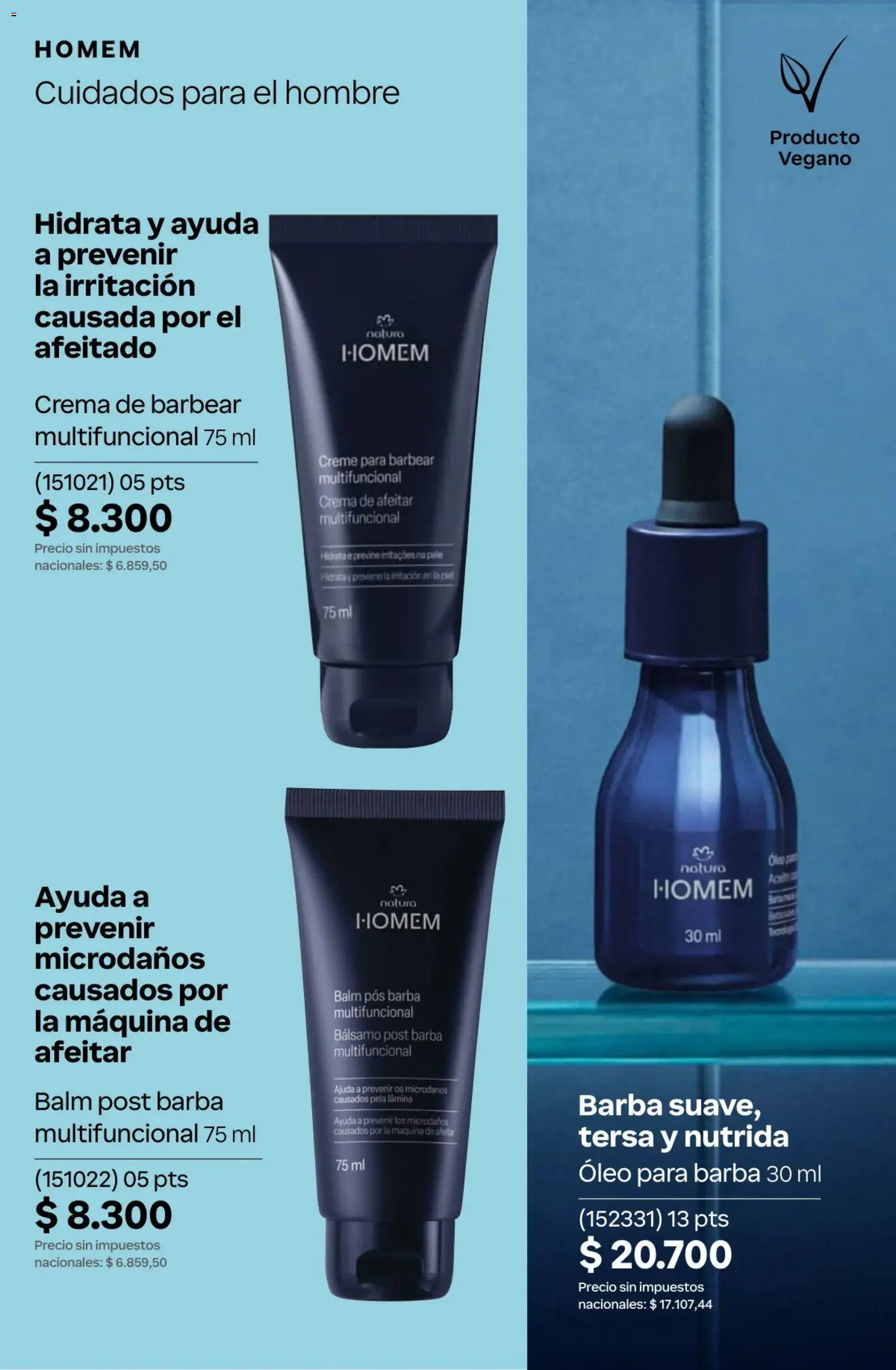 Catálogo Natura Ciclo 13 │ válido desde el 02/09/2026 | Página: 135 | Productos: Maquina de afeitar, Bálsamo, Crema