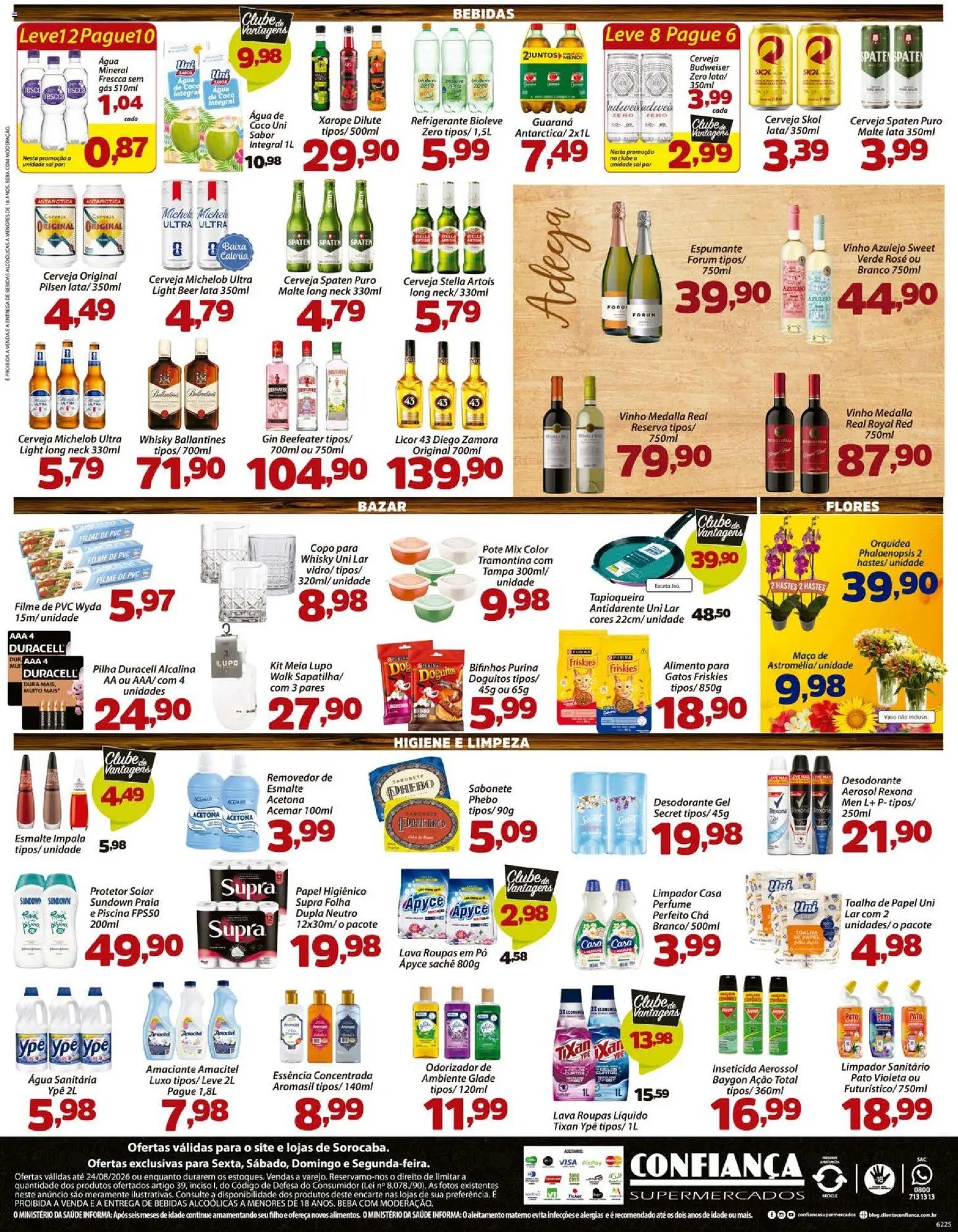 Confiança Folheto - válido de 21/08/2026 | Página: 4 | Produtos: Pó, Roupas, Rexona, Inseticida