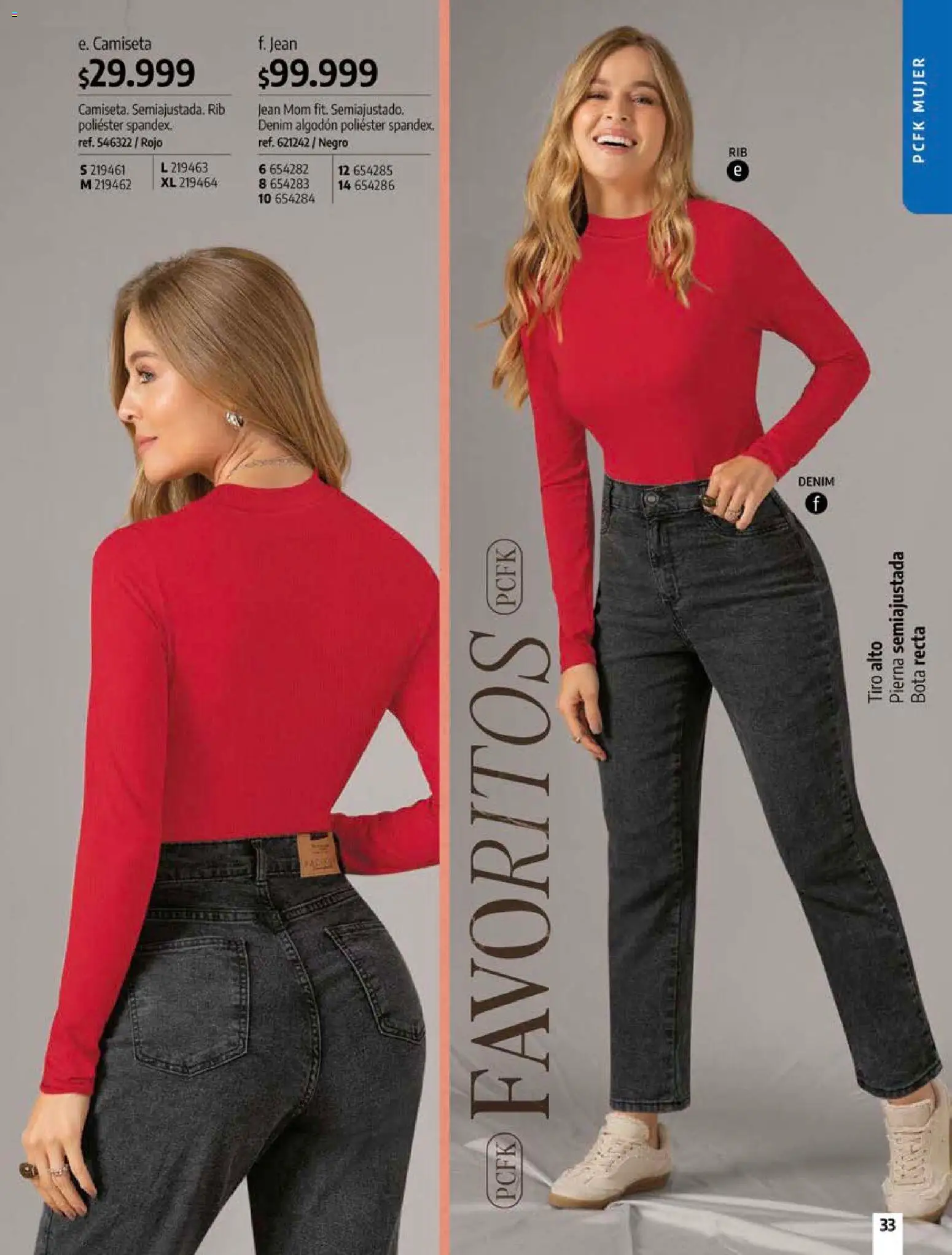Pacifika revista - valida desde el 18/10/2026 | Página: 33 | Productos: Algodón, Pierna, Jean, Camiseta