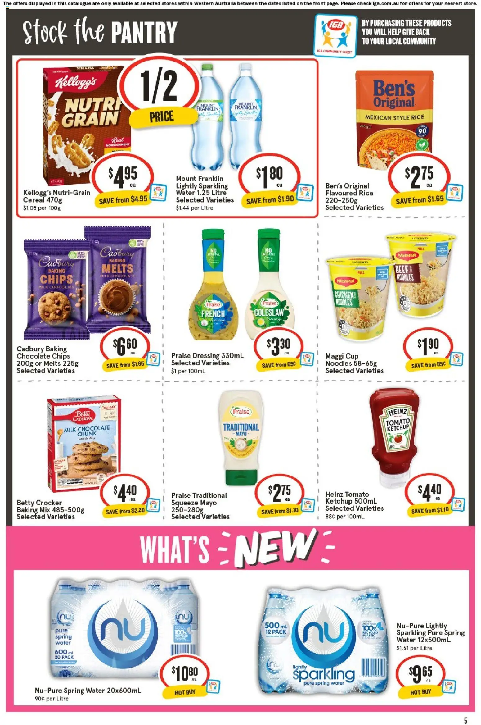 IGA catalogue - valid from 17.06.2026 | Page: 6 | Products: Chocolate, Chicken, Ketchup, Water
