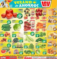 Vista previa de Casa Ley folleto Las ofertas de frutas y verdunas, nuevo folleto de la tienda, válido en México a partir del 24/07/2026