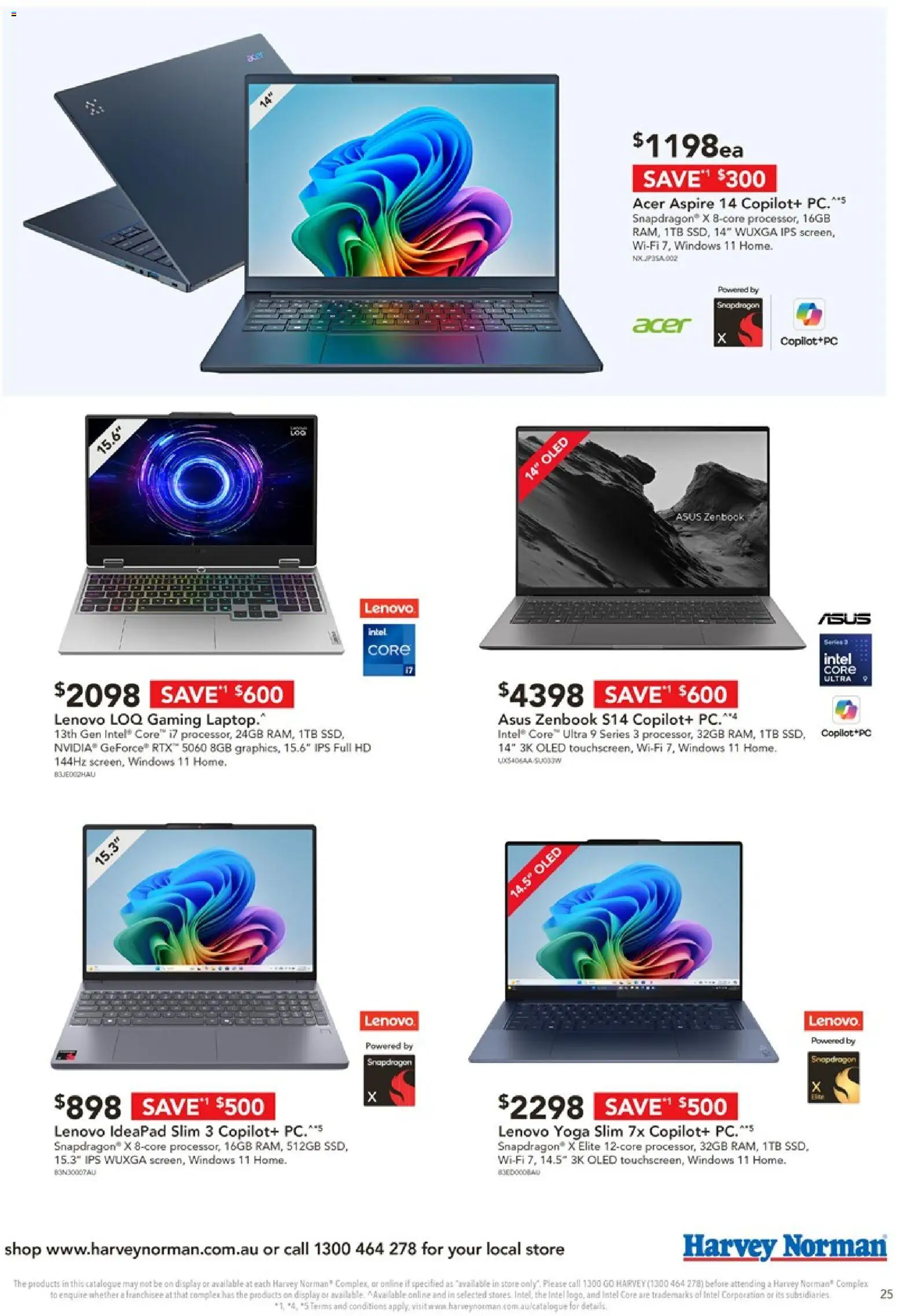 Harvey Norman catalogue - valid from 18/08/2026 | Page: 25 | Products: Pc, Laptop