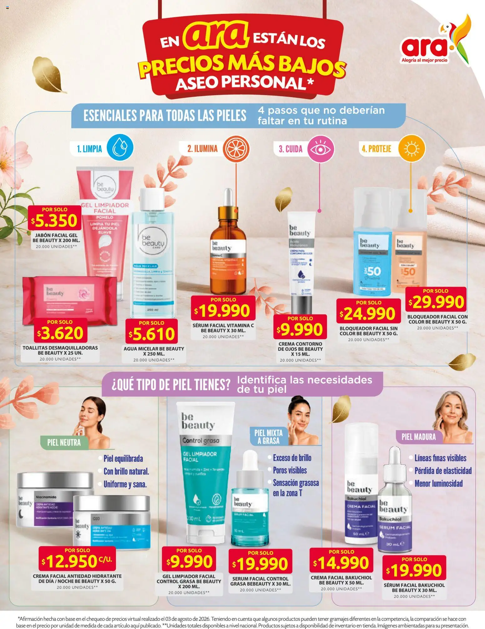 Ara revista - valida desde el 13/08/2026 | Página: 6 | Productos: Agua, Bloqueador, Serum, Contorno