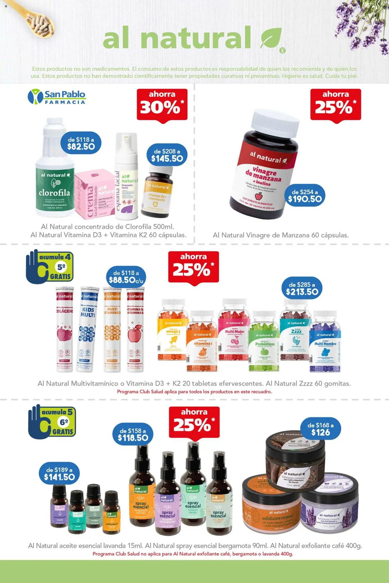 Nuevas ofertas de Farmacia San Pablo válidas en toda la República Mexicana desde el 12.04.2026. ¡Encuentra las mejores ofertas en Farmacia San Pablo catálogo! | Página: 8 | Productos: Crema, Exfoliante corporal, Aceite, Café